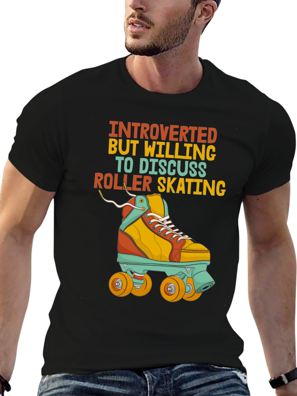 Introverted Roller Skating T-Shirt
