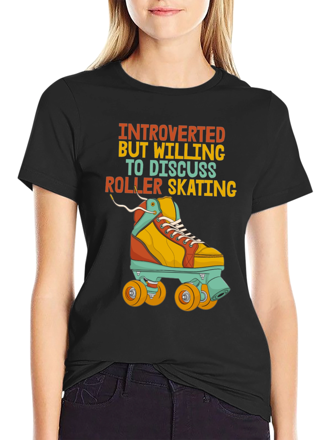 Introverted Roller Skating T-Shirt