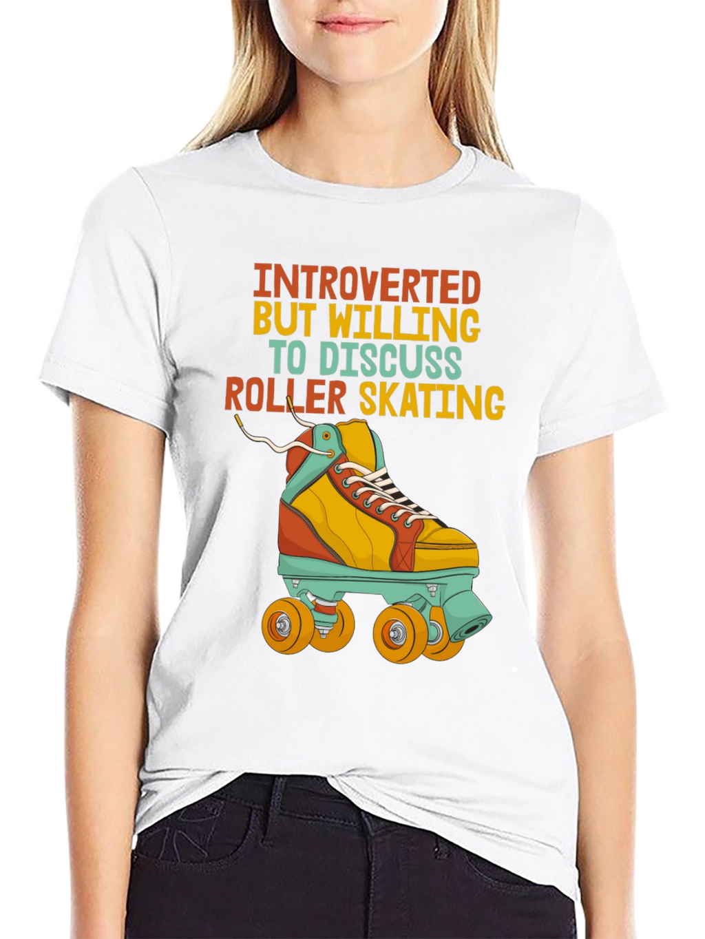 Introverted Roller Skating T-Shirt