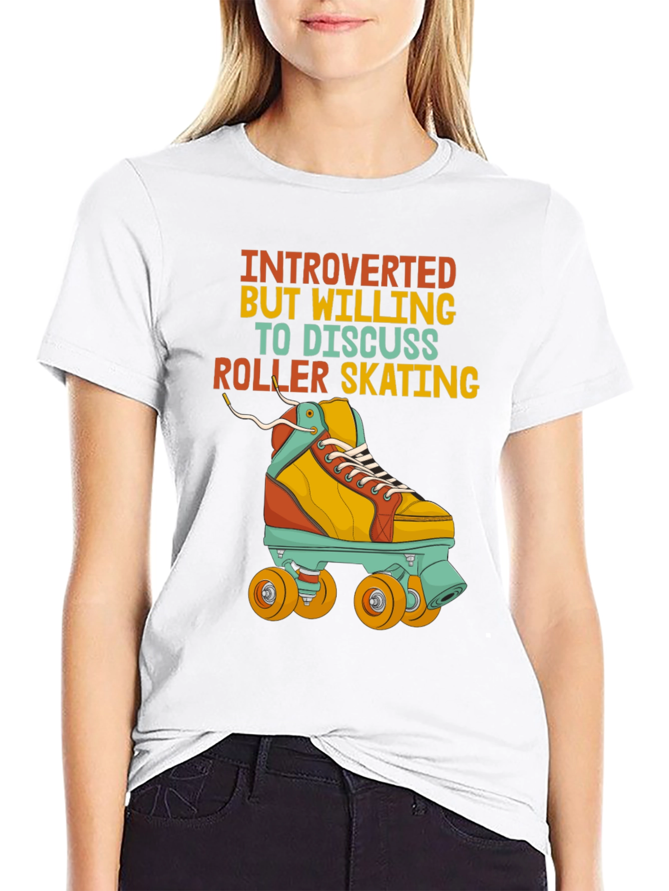 Introverted Roller Skating T-Shirt