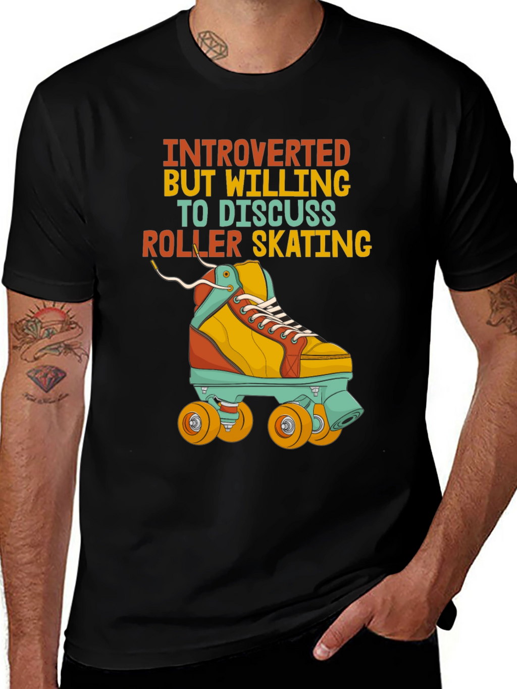 Introverted Roller Skating T-Shirt