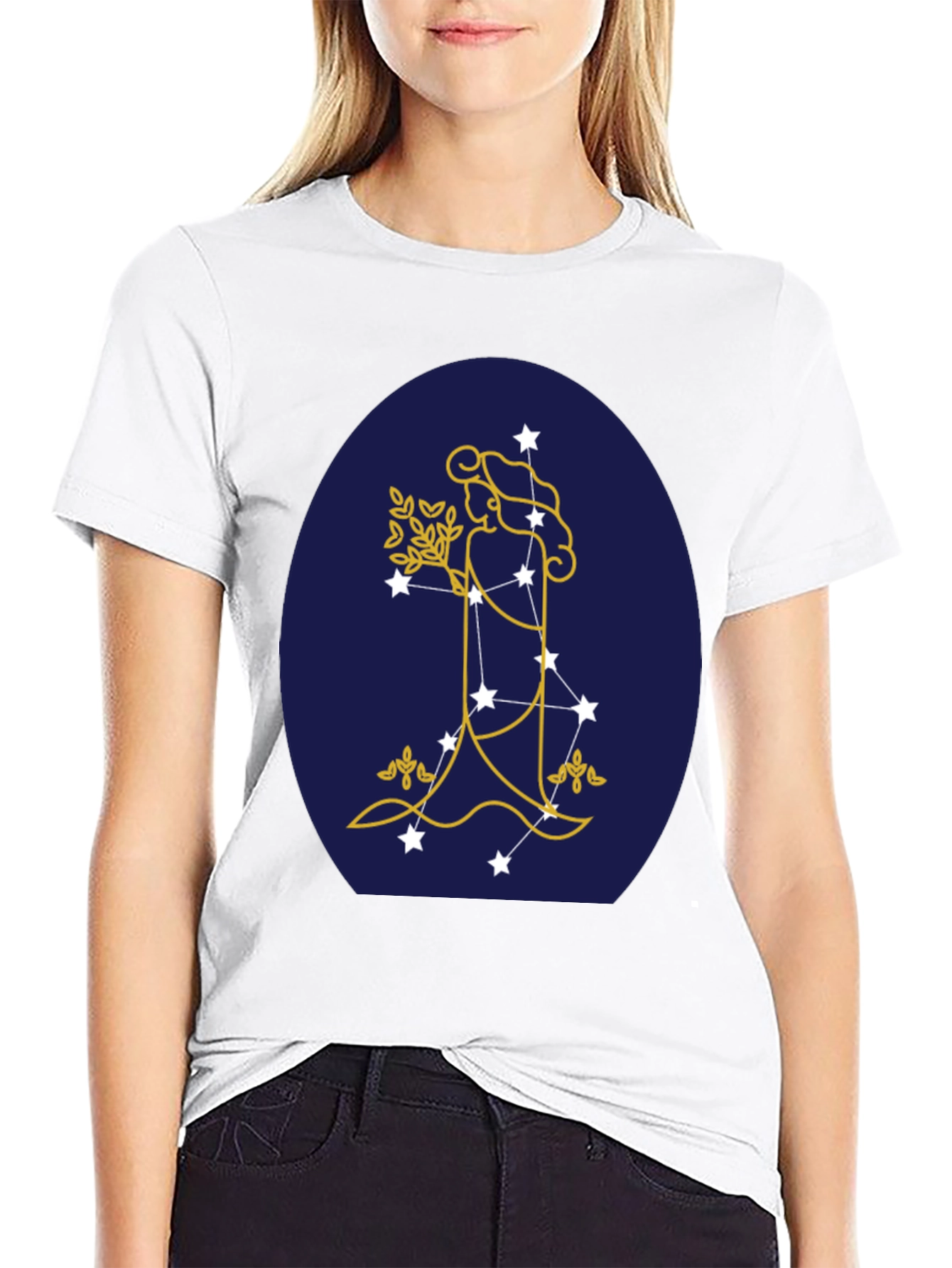 Virgo Zodiac Constellation Graphic Tee