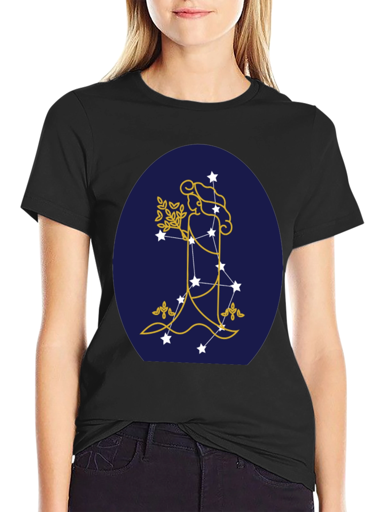 Virgo Zodiac Constellation Graphic Tee