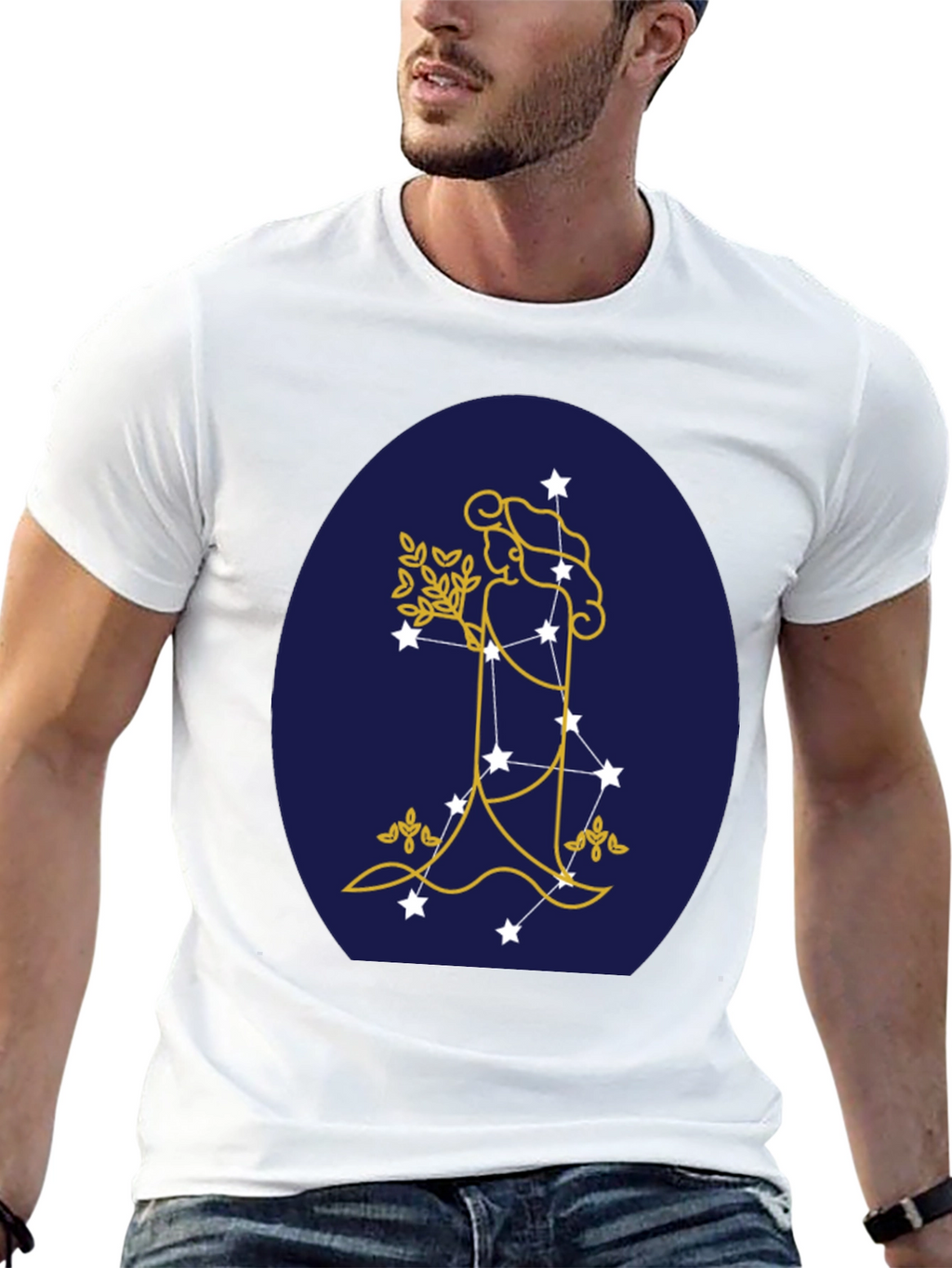 Virgo Zodiac Constellation Graphic Tee
