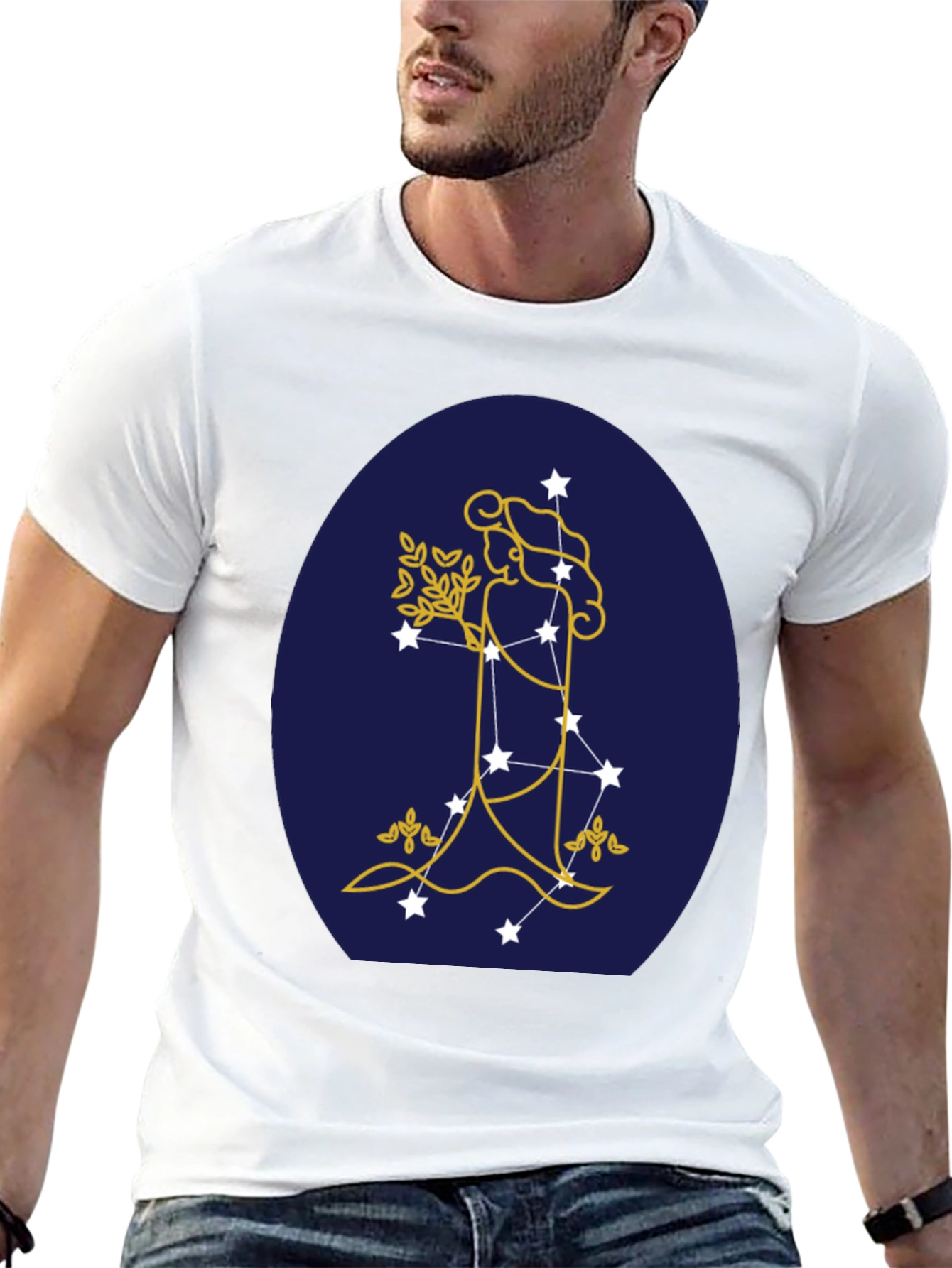 Virgo Zodiac Constellation Graphic Tee