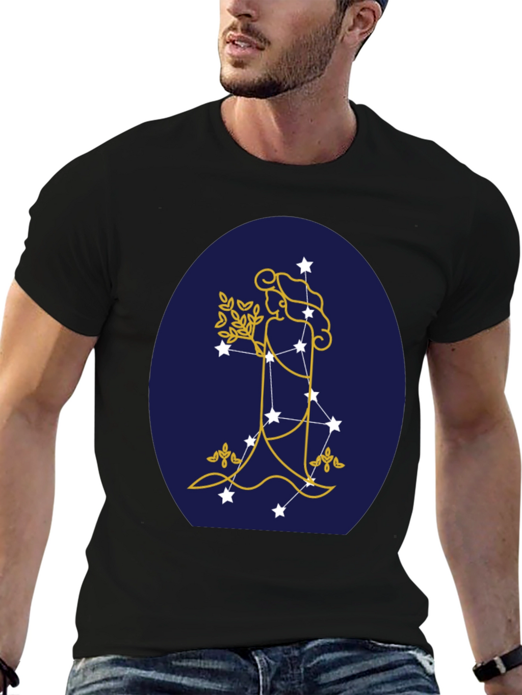 Virgo Zodiac Constellation Graphic Tee