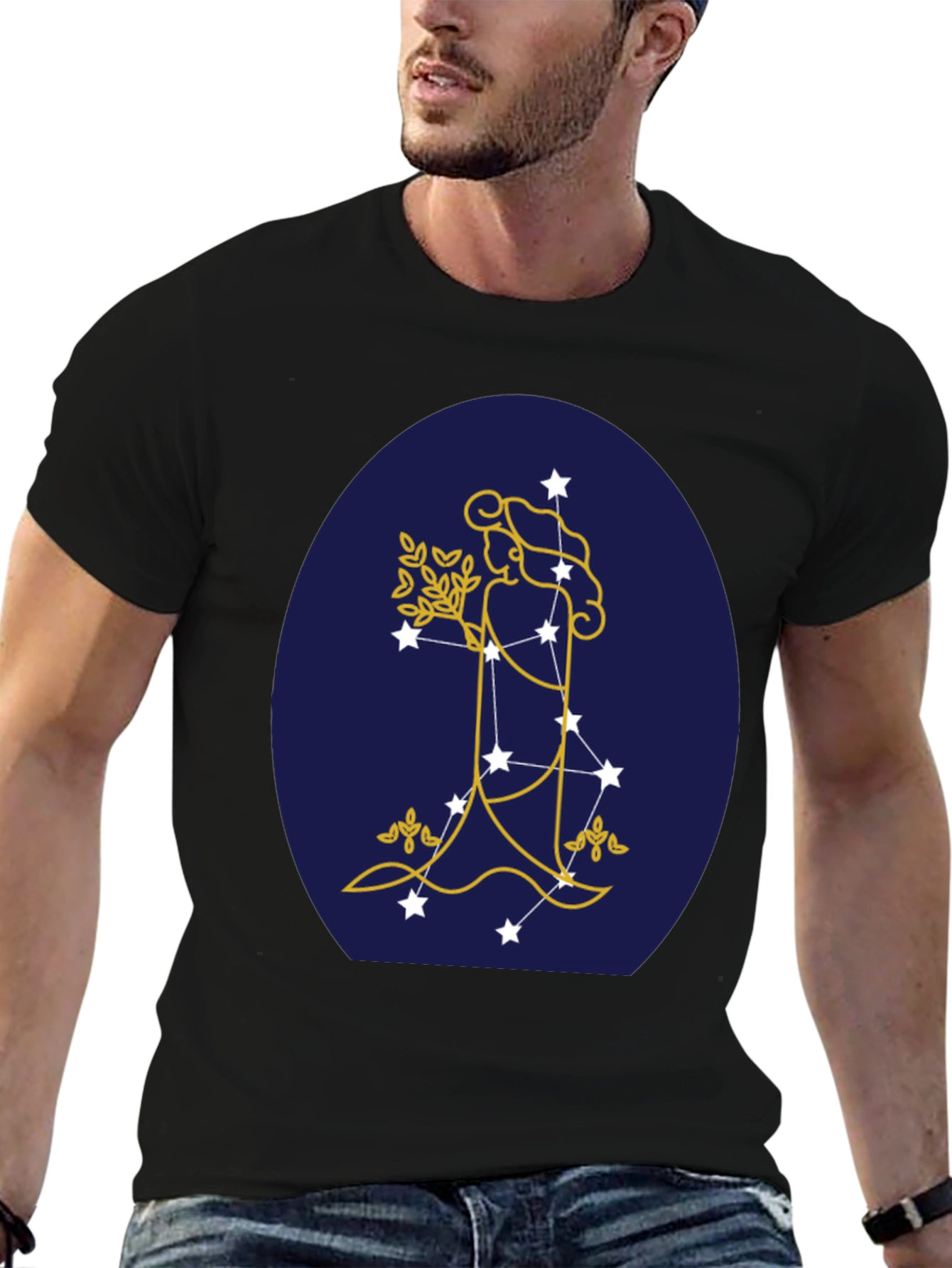 Virgo Zodiac Constellation Graphic Tee