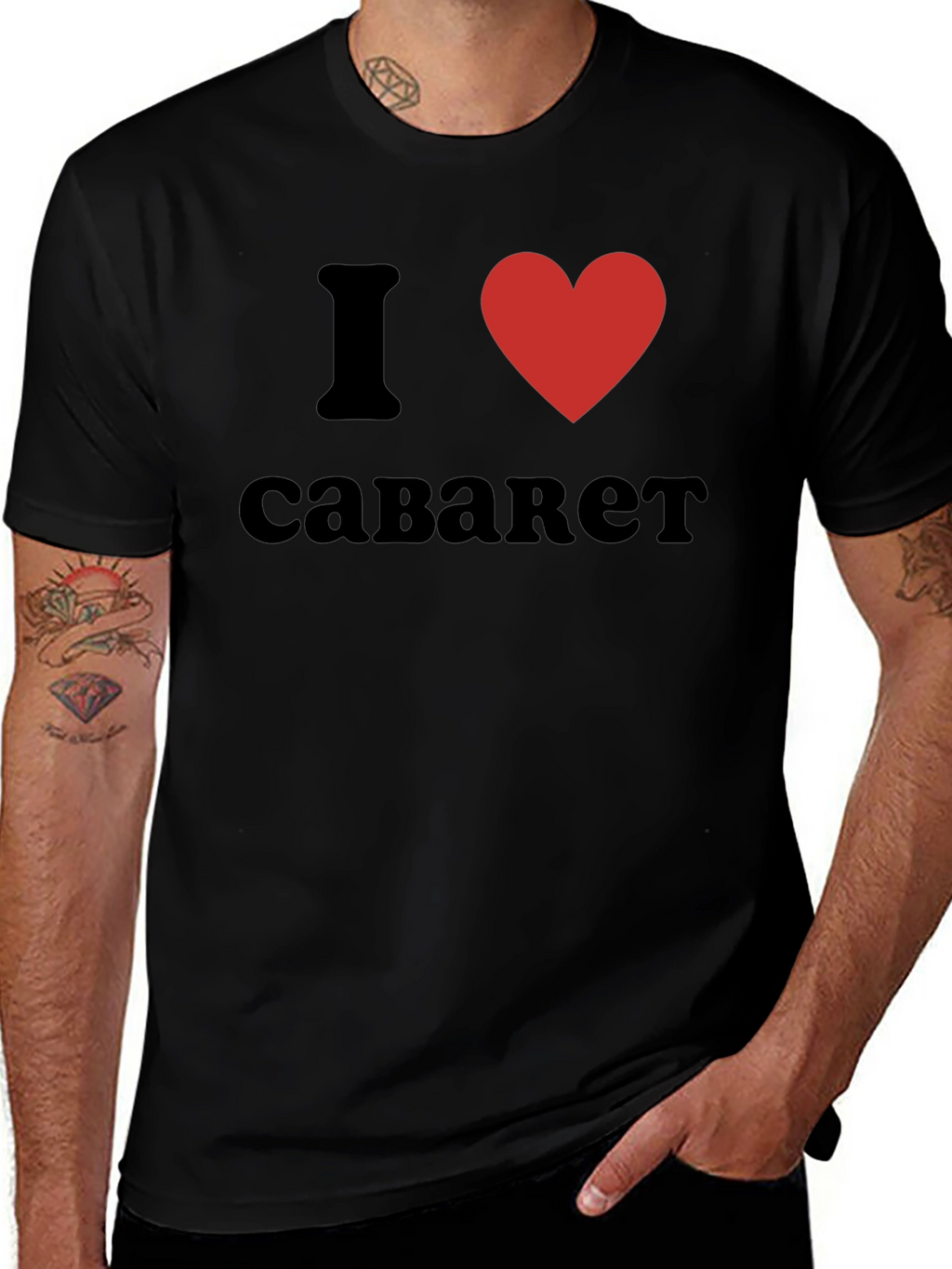 I Heart Savaket T-Shirt - Black Crew Neck Tee