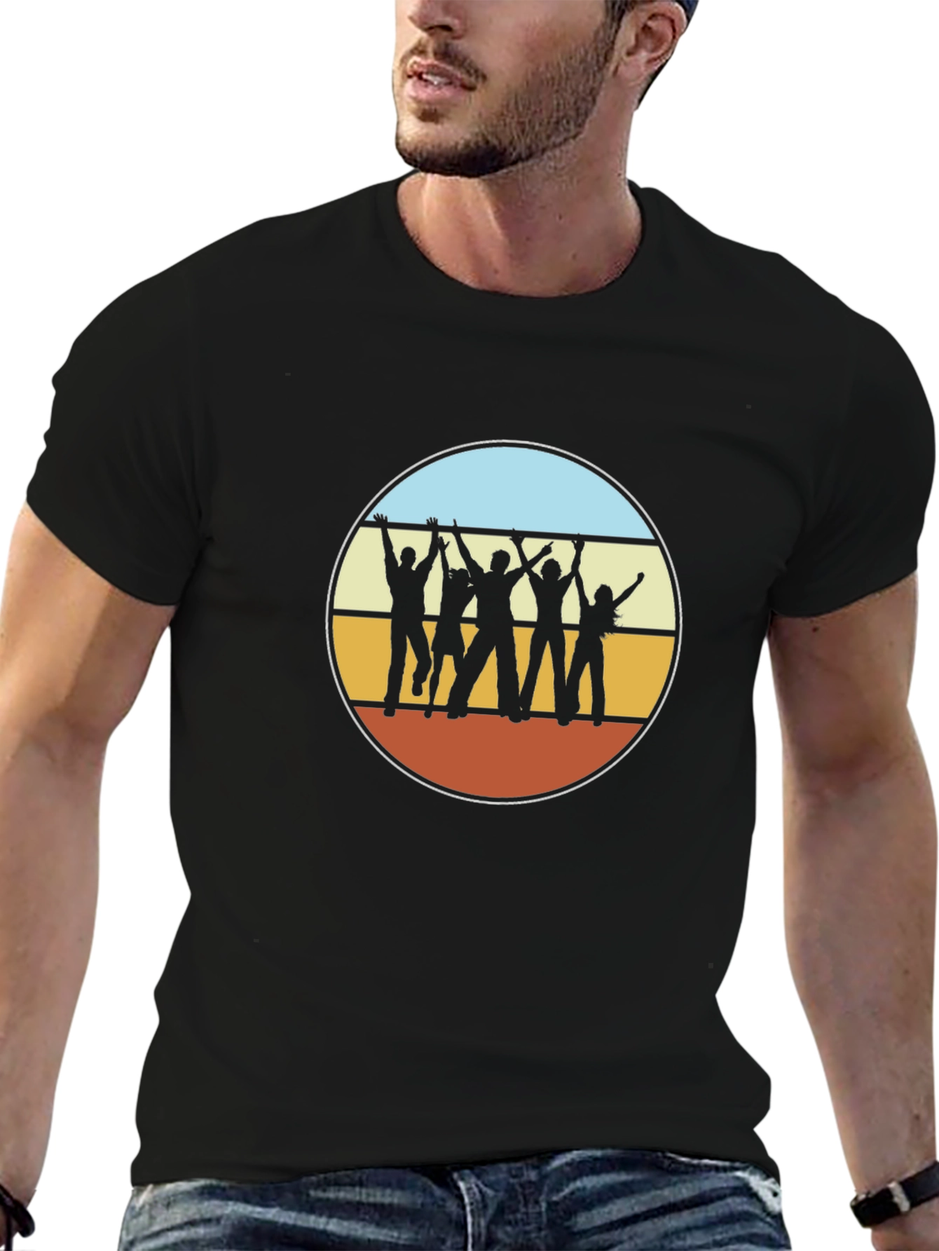 Retro Silhouette Graphic T-Shirt