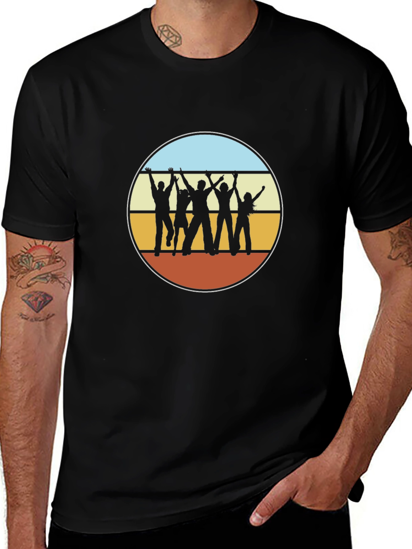 Retro Silhouette Graphic T-Shirt