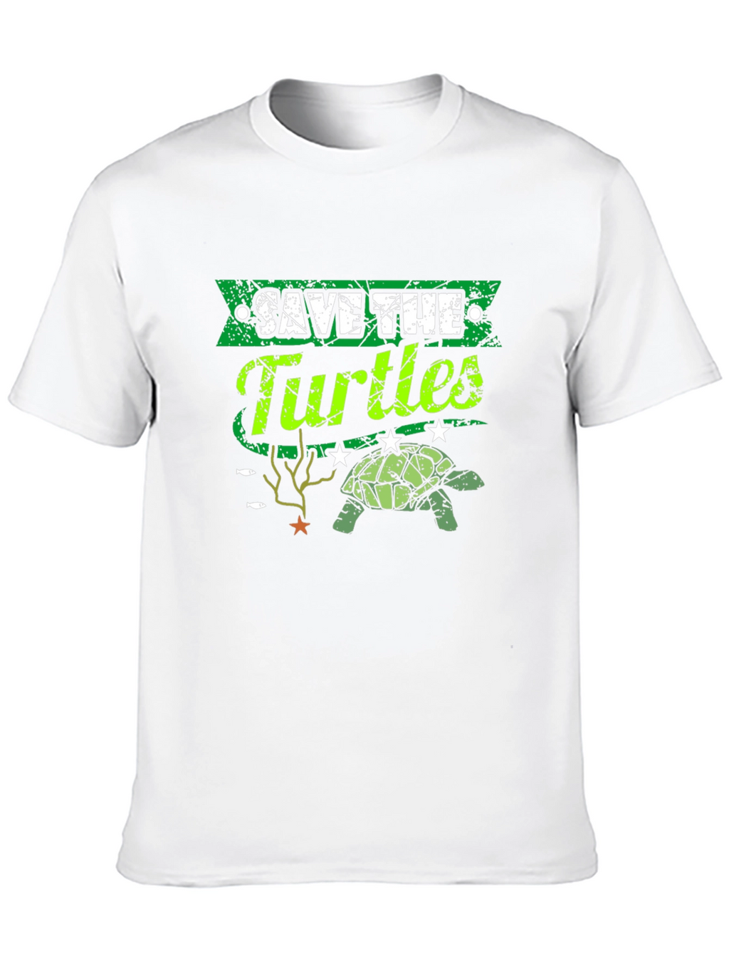 Save the Turtles Graphic T-Shirt - Environmental Awareness