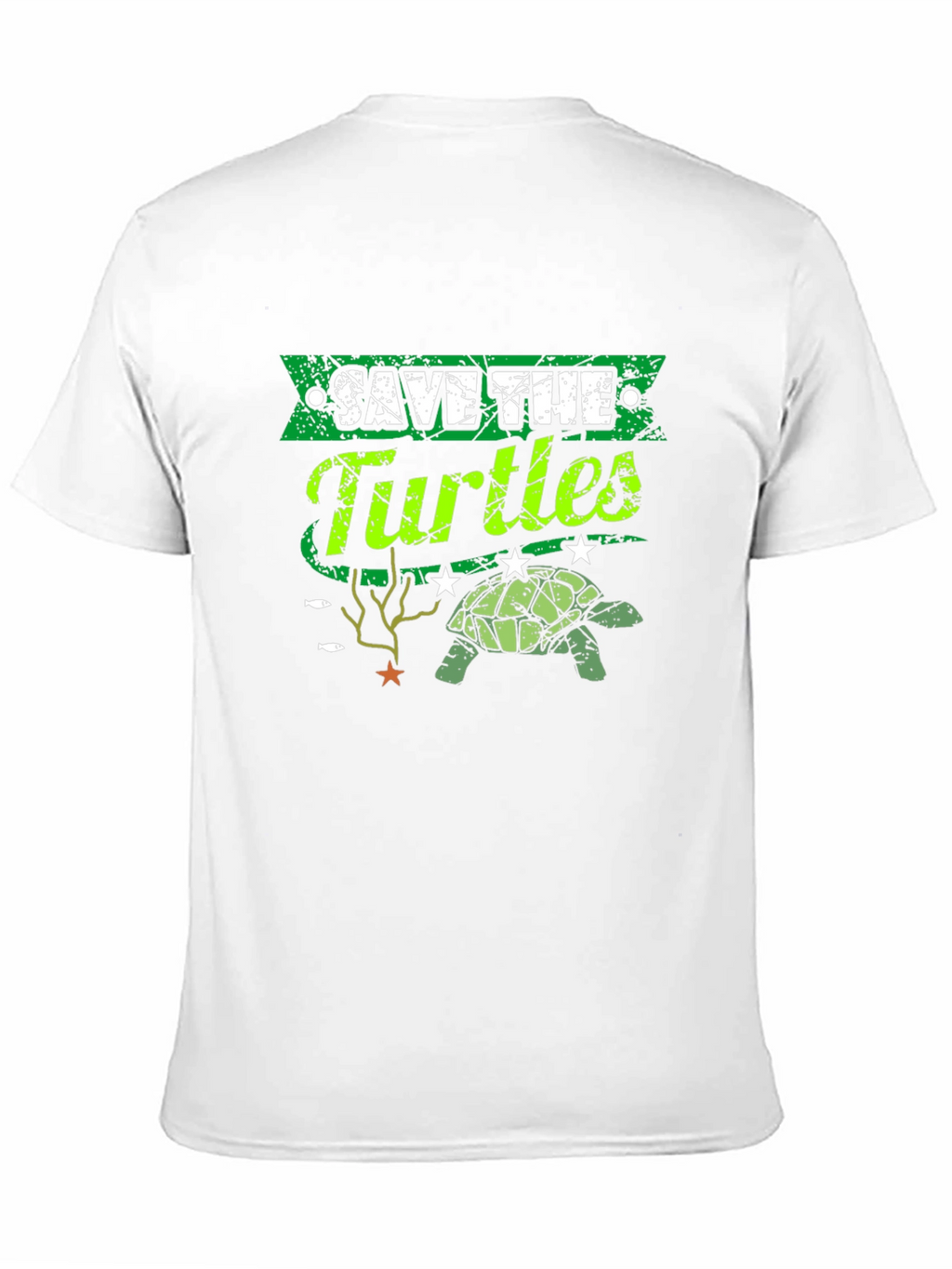 Save the Turtles Graphic T-Shirt - Environmental Awareness