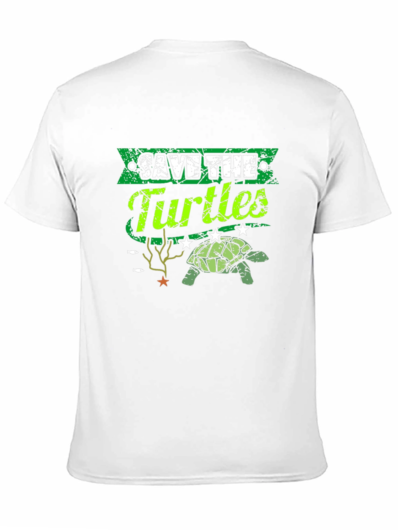Save the Turtles Graphic T-Shirt - Environmental Awareness