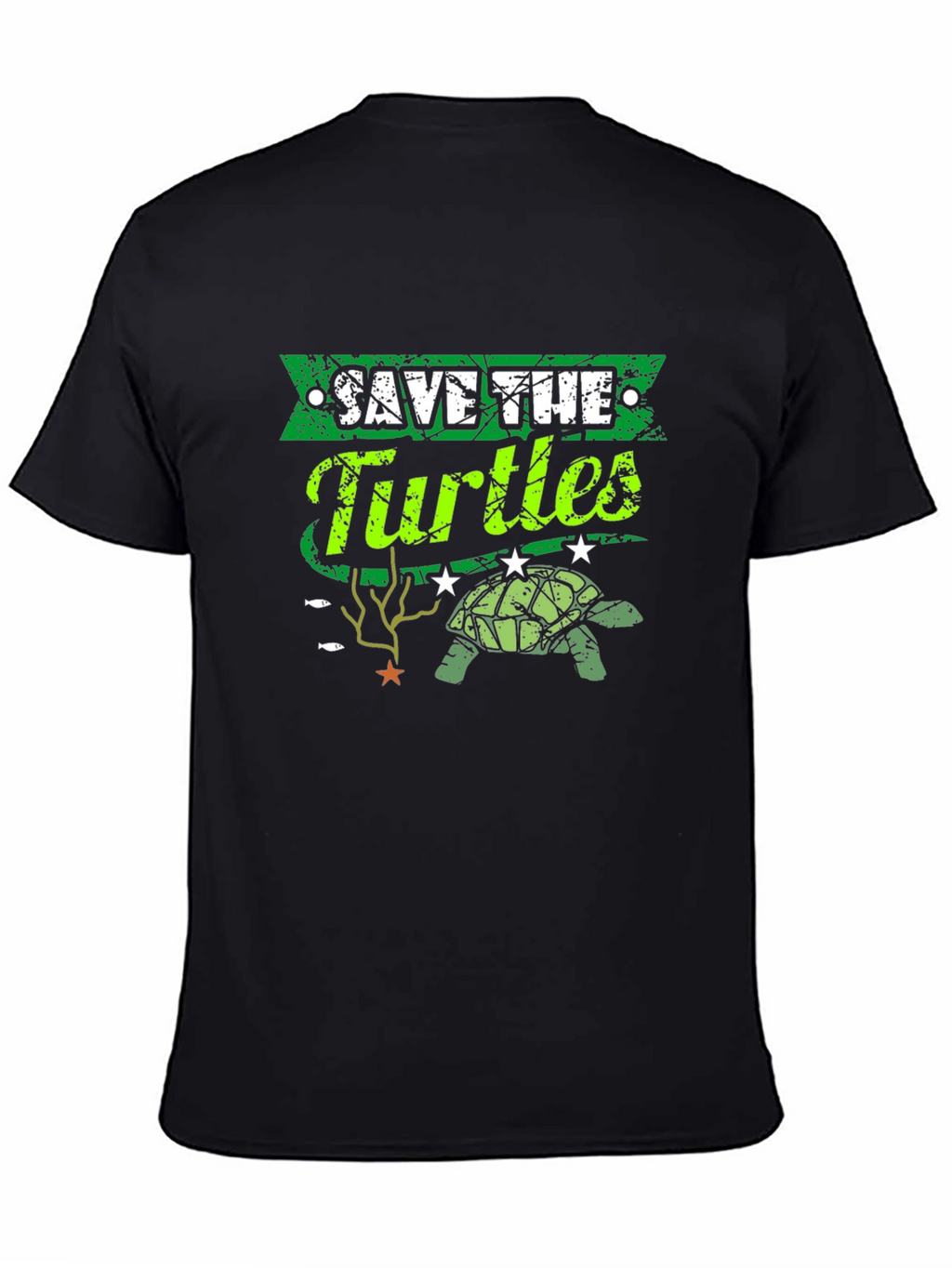 Save the Turtles Graphic T-Shirt - Environmental Awareness