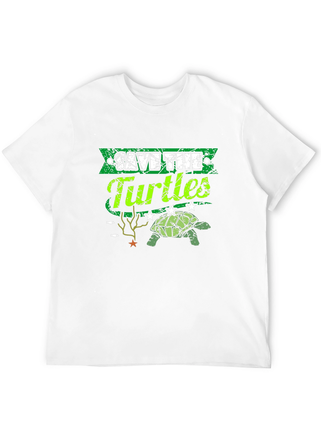Save the Turtles Graphic T-Shirt - Environmental Awareness