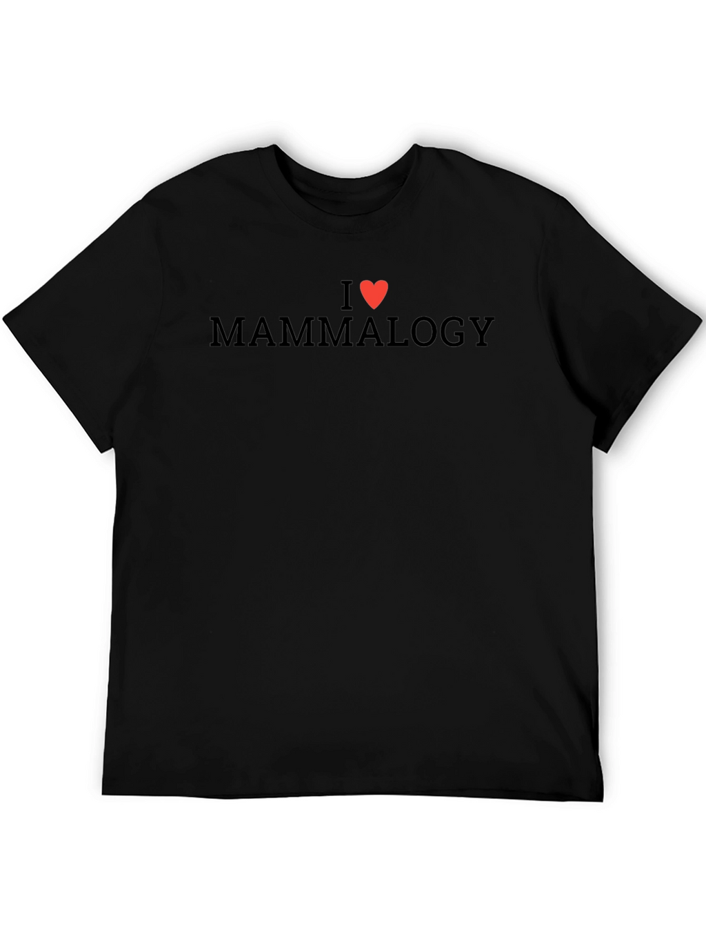 I Heart Mammalogy Black T-Shirt