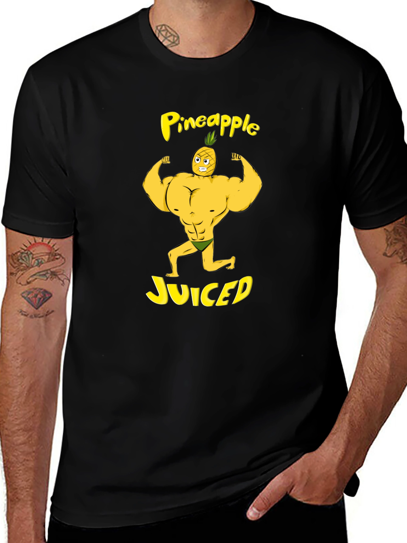 Pineapple Juiced Black T-Shirt