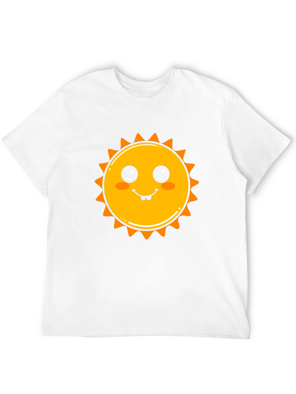 Cute Sun Graphic Black T-Shirt
