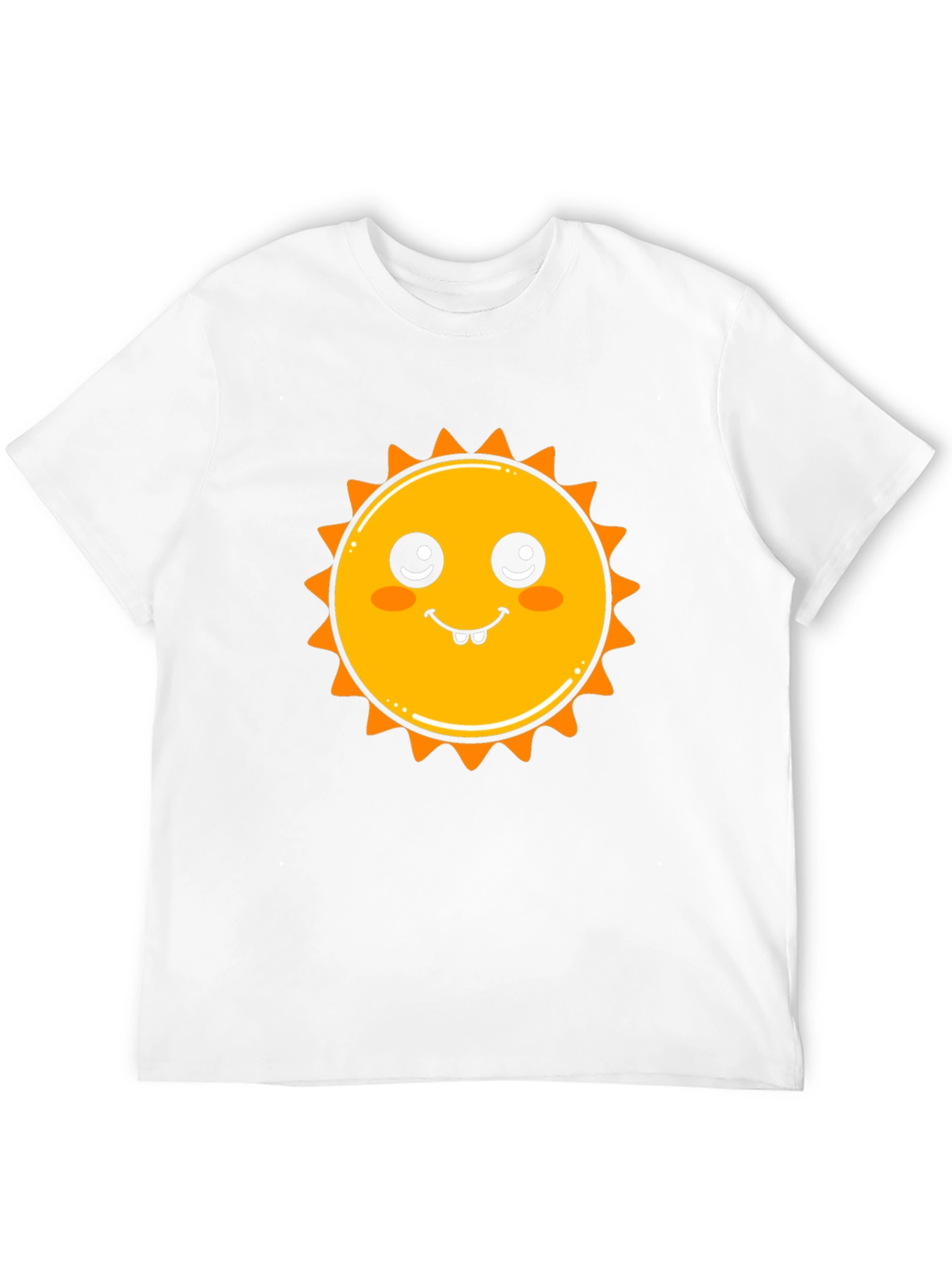 Cute Sun Graphic Black T-Shirt