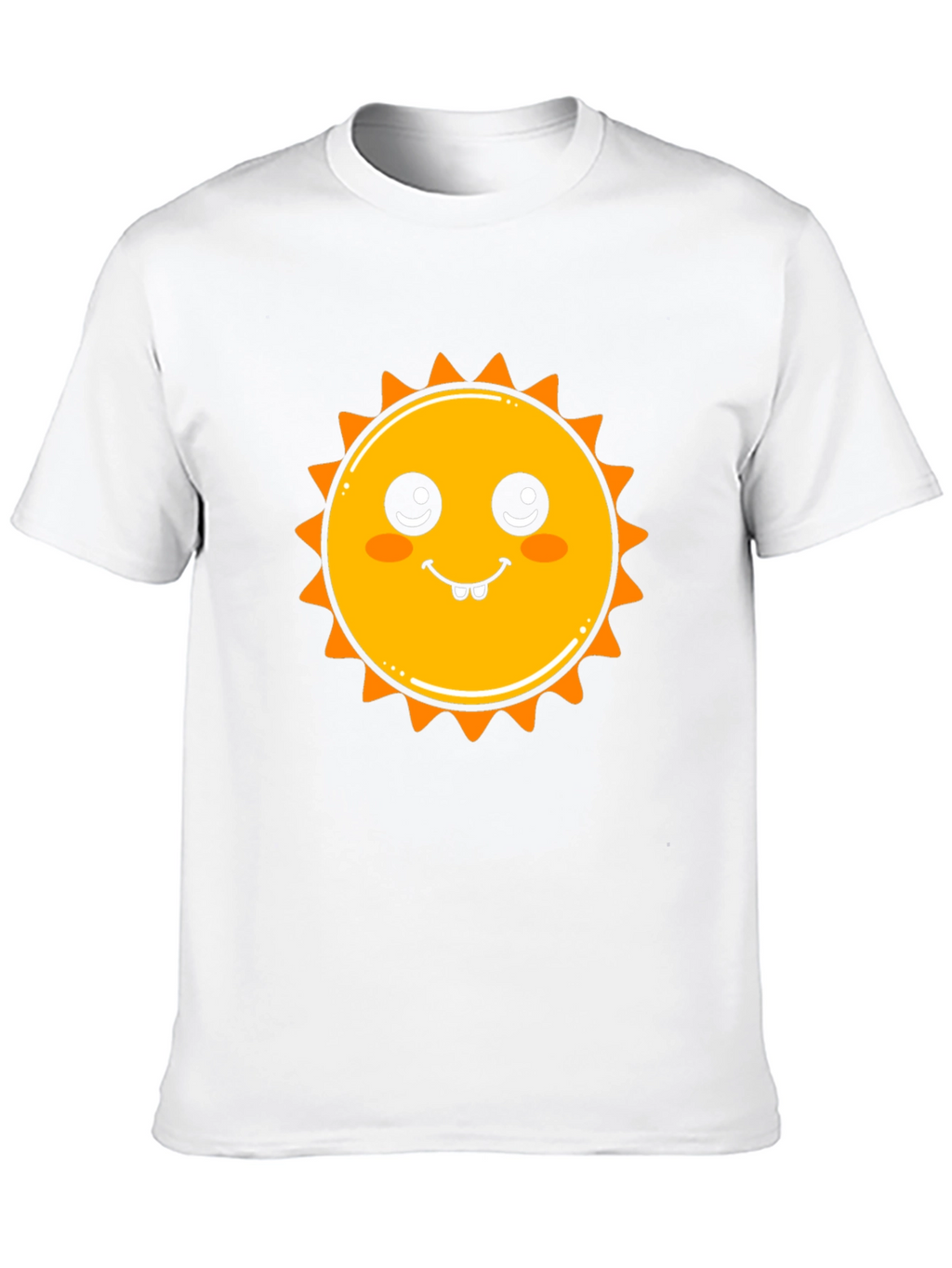 Cute Sun Graphic Black T-Shirt
