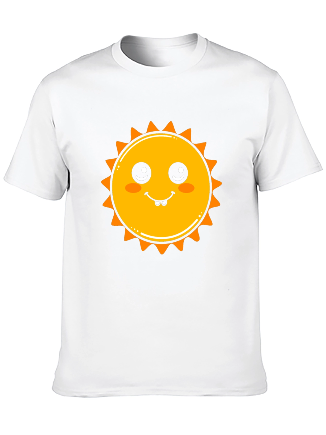 Cute Sun Graphic Black T-Shirt