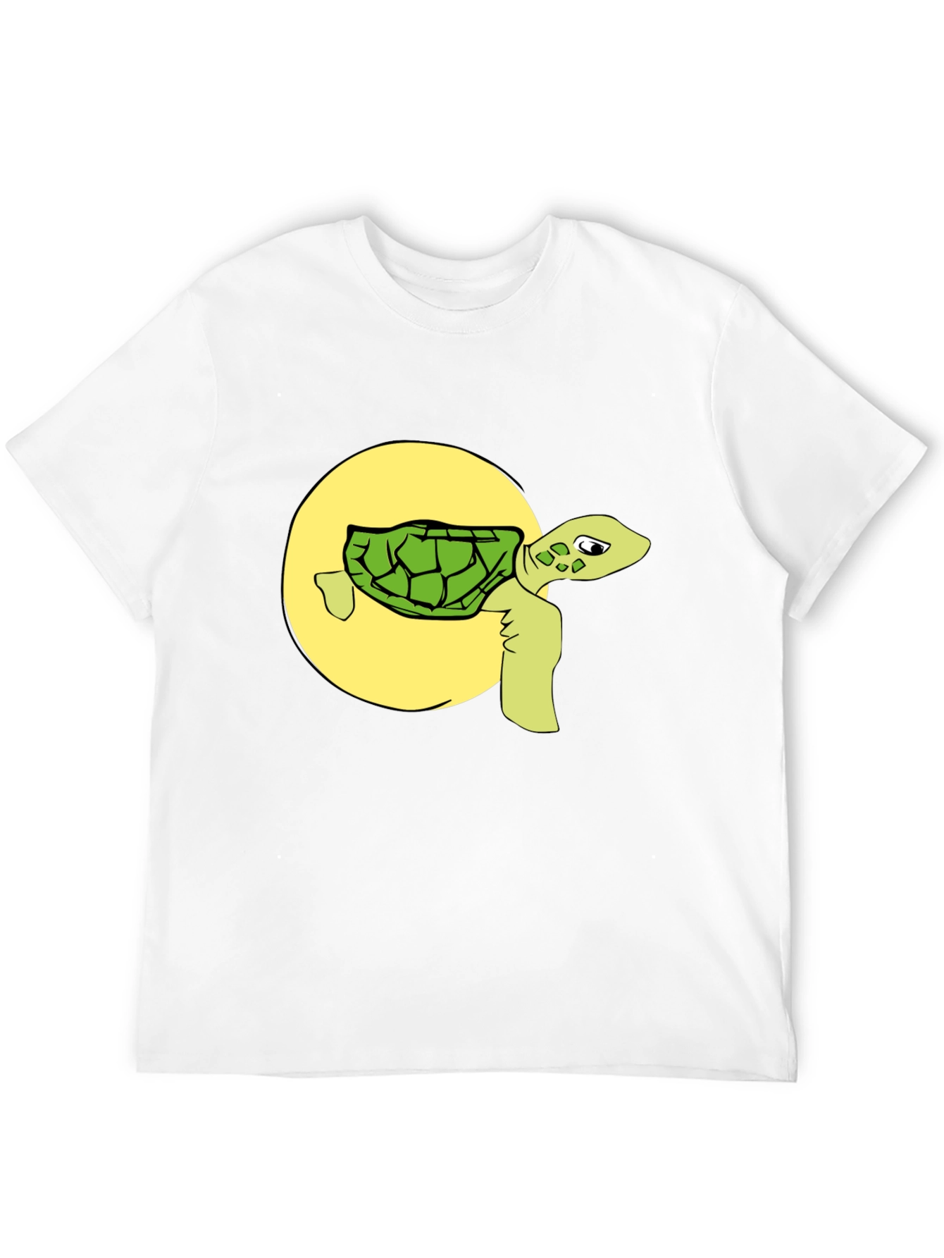 Funny Turtle Graphic Tee - Black