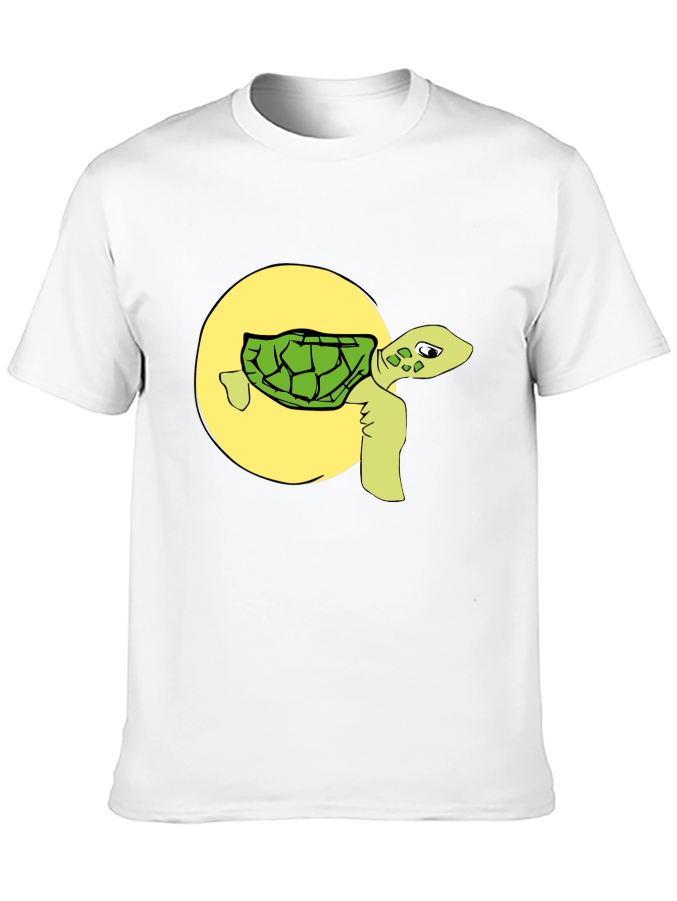 Funny Turtle Graphic Tee - Black