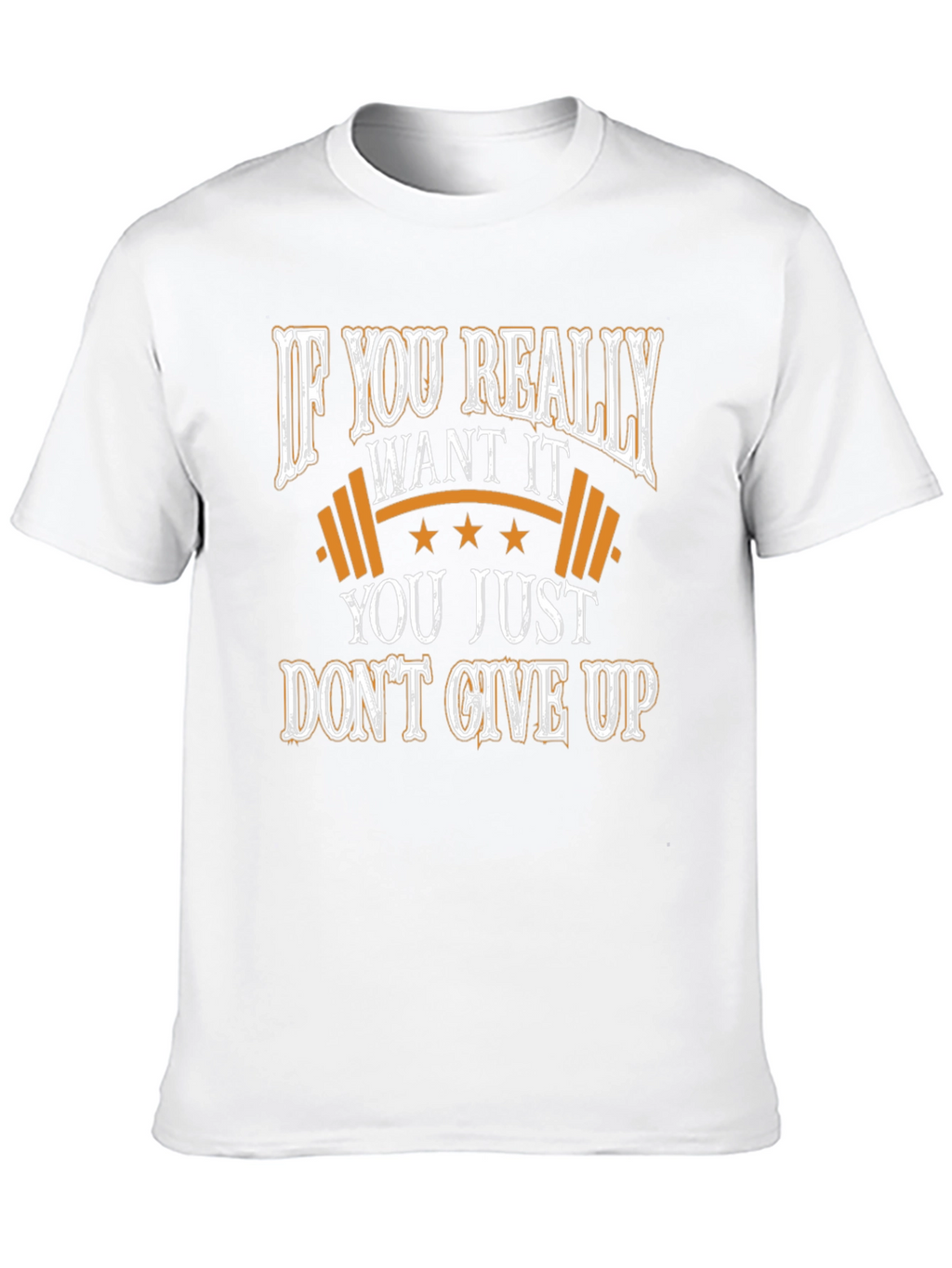 Motivational Workout T-Shirt - Dont Give Up!