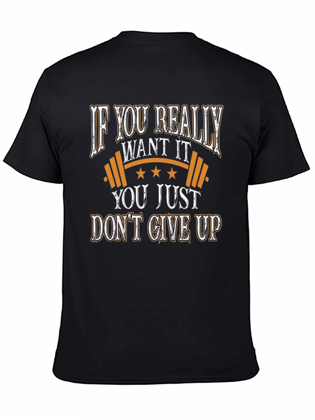 Motivational Workout T-Shirt - Dont Give Up!