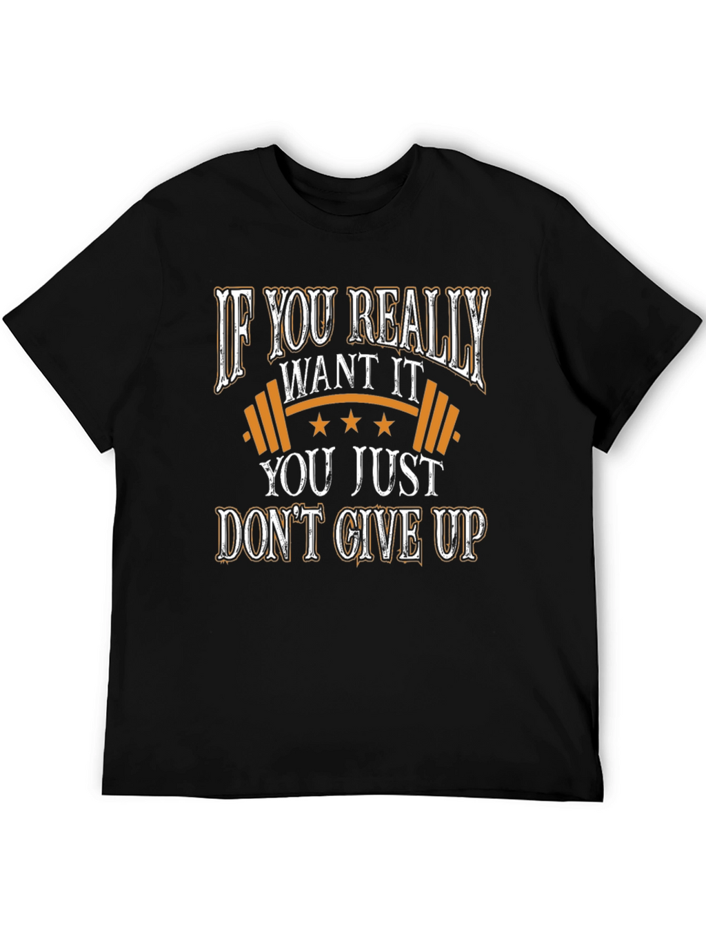 Motivational Workout T-Shirt - Dont Give Up!