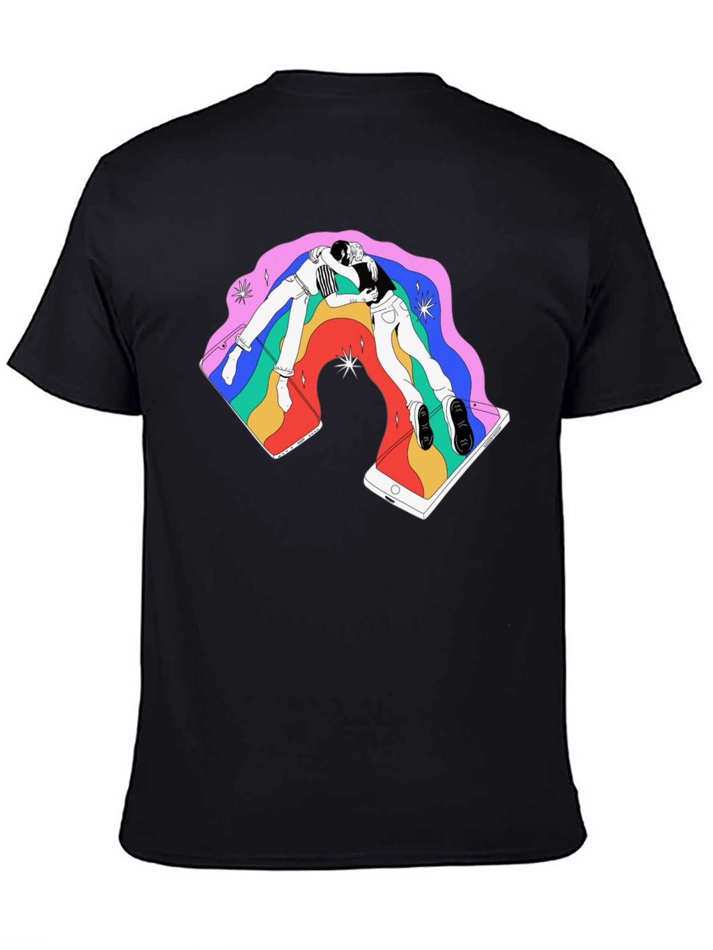 Rainbow Smartphone Graphic Tee