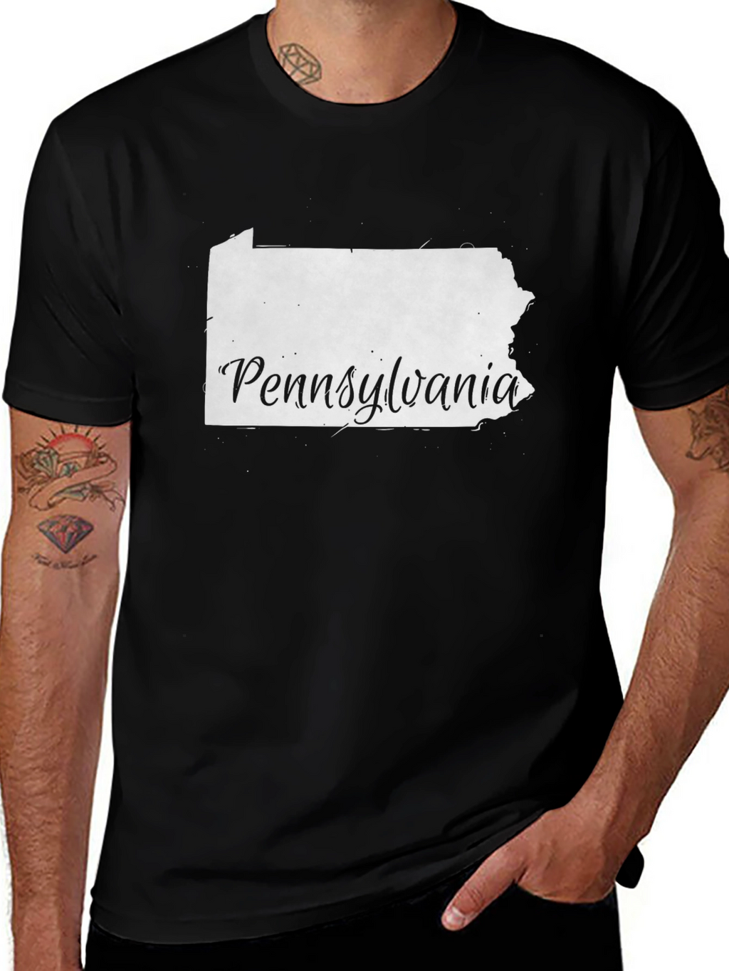 Pennsylvania State Pride T-Shirt - Black