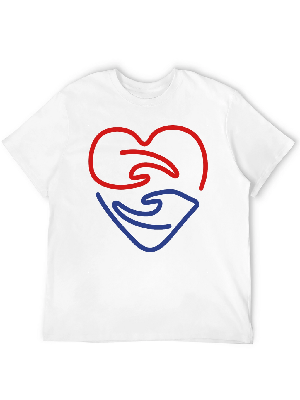 Heart & Hand Graphic T-Shirt - Mens Black Tee