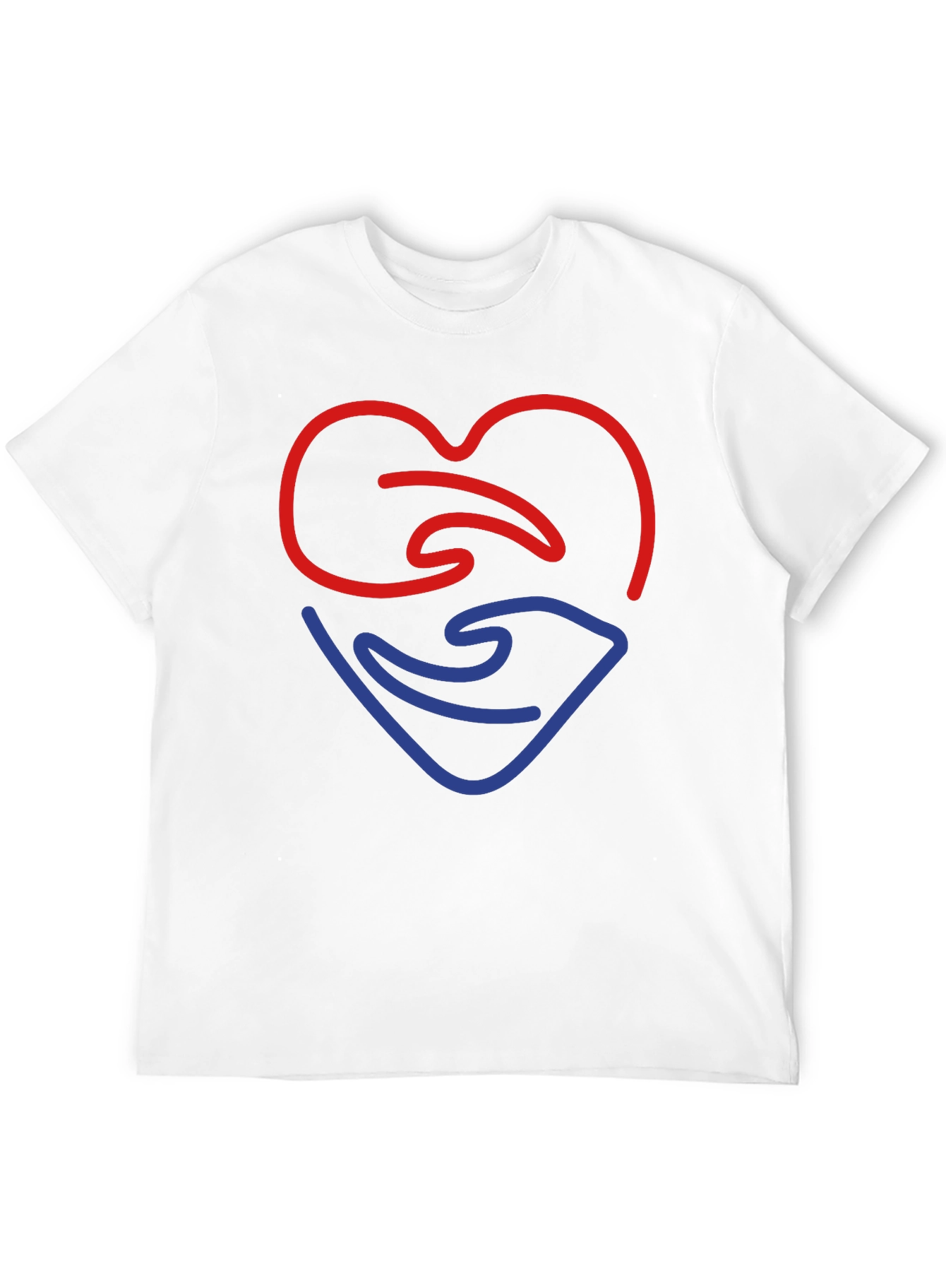 Heart & Hand Graphic T-Shirt - Mens Black Tee