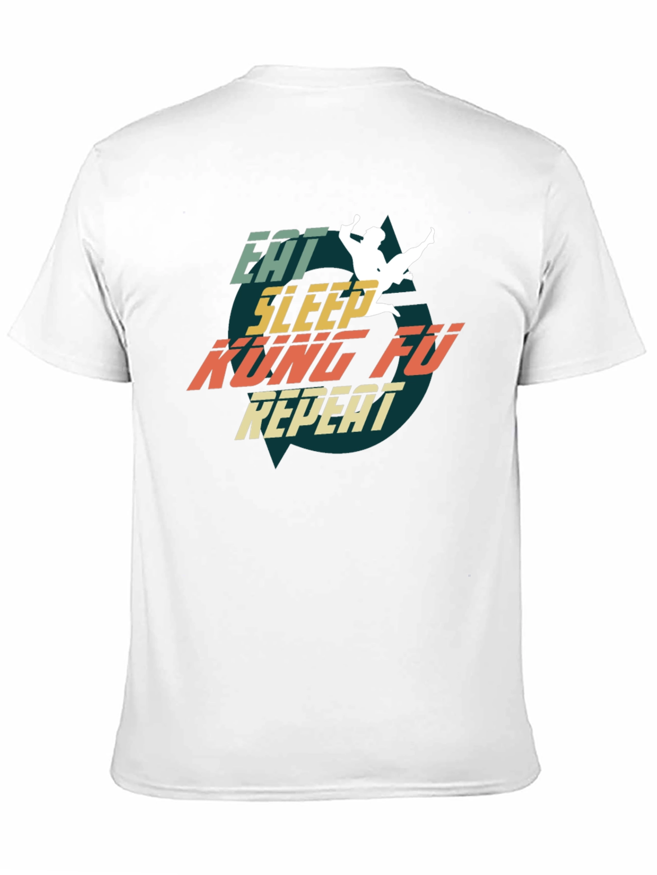 Eat Sleep Kung Fu Repeat T-Shirt Martial Arts Tee