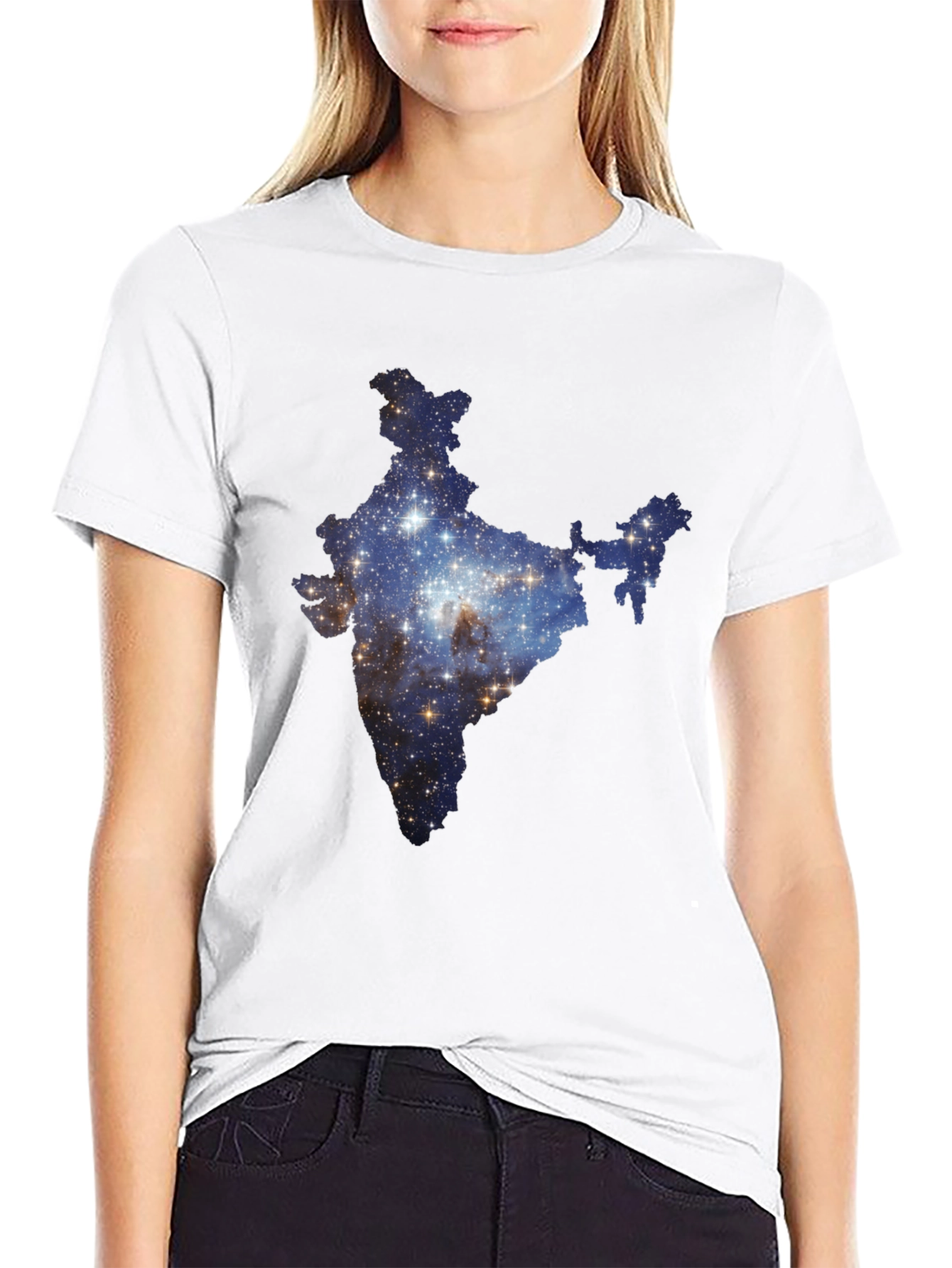 India Galaxy T-Shirt - Cosmic Subcontinent Tee