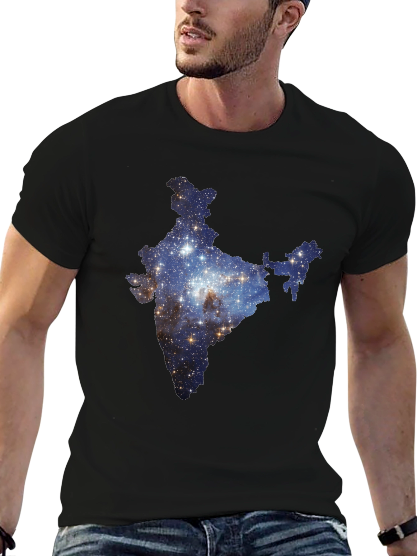 India Galaxy T-Shirt - Cosmic Subcontinent Tee