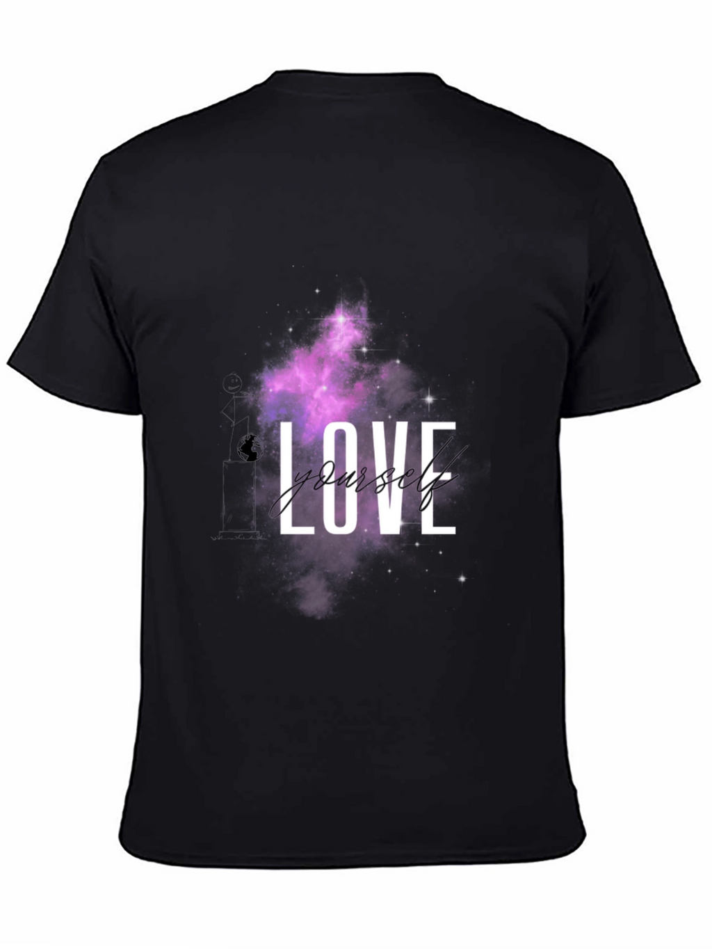 Love Yourself Galaxy Black T-Shirt