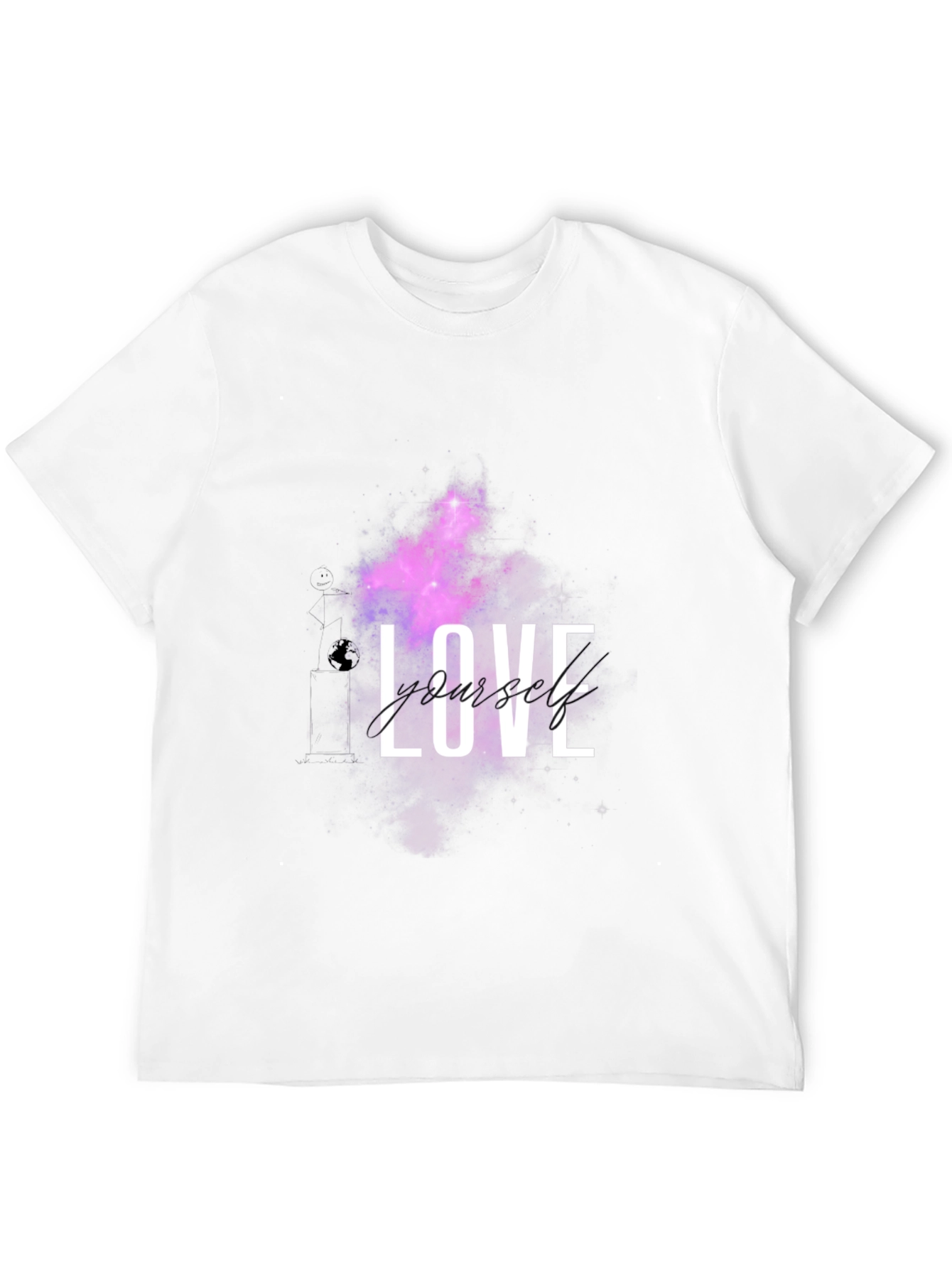 Love Yourself Galaxy Black T-Shirt