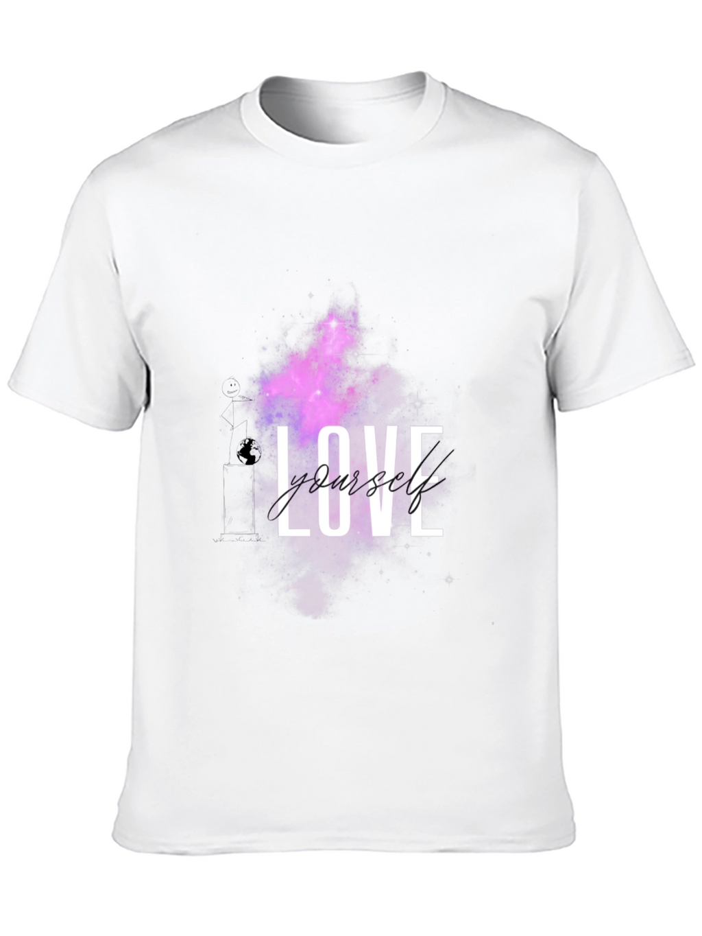 Love Yourself Galaxy Black T-Shirt