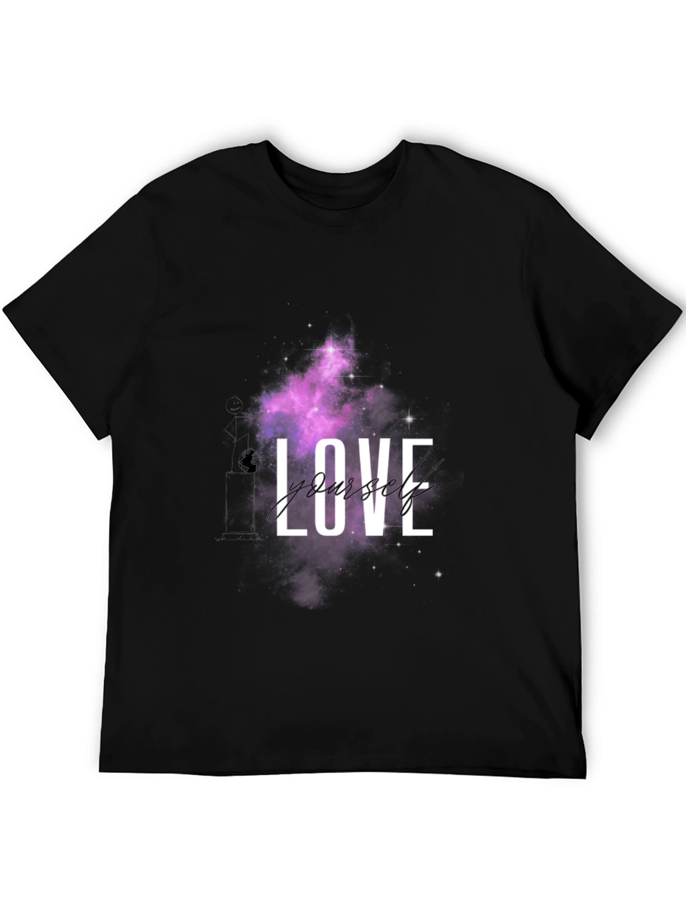 Love Yourself Galaxy Black T-Shirt