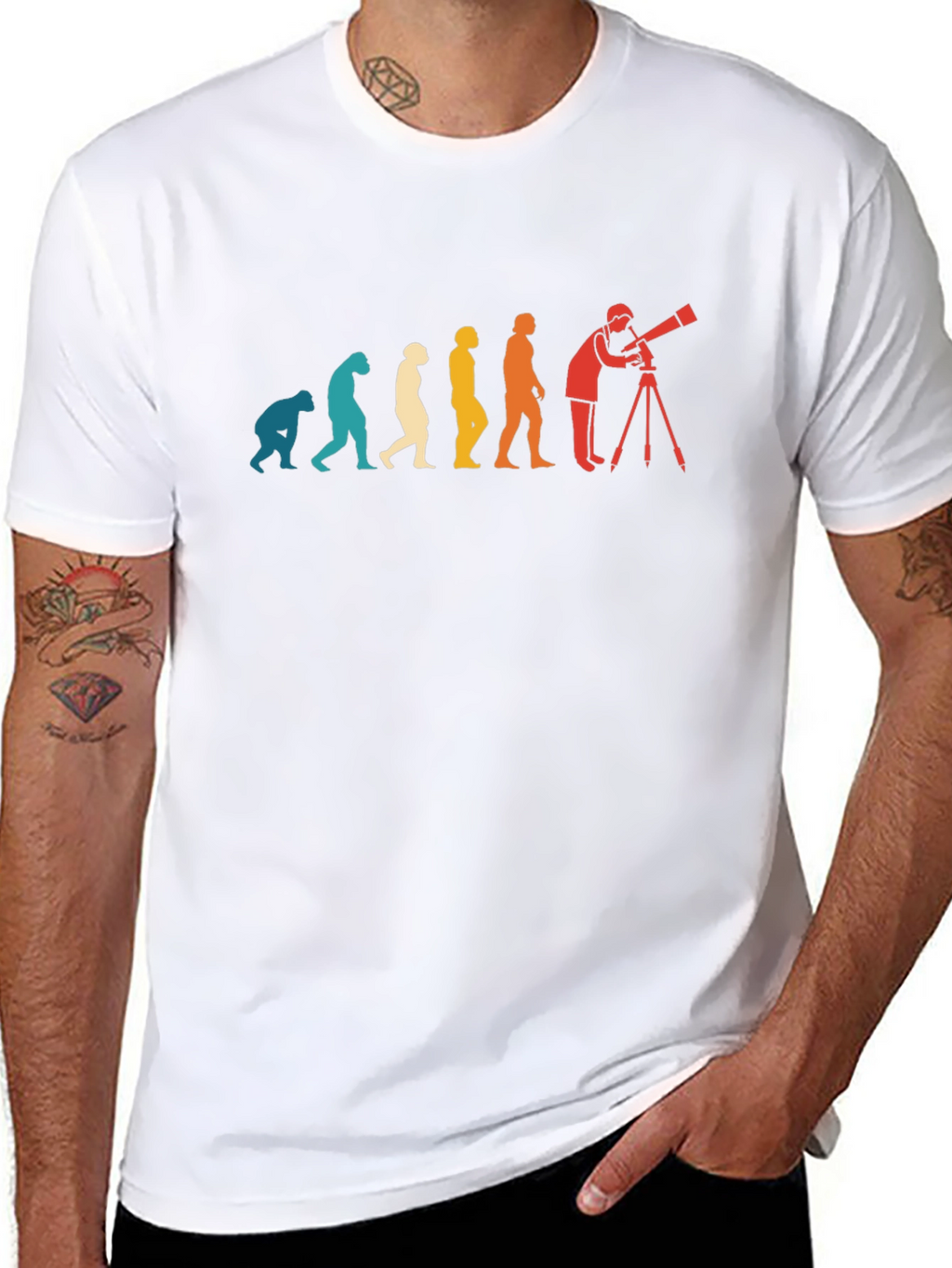 Astronomy Evolution T-Shirt - Stargazer Tee