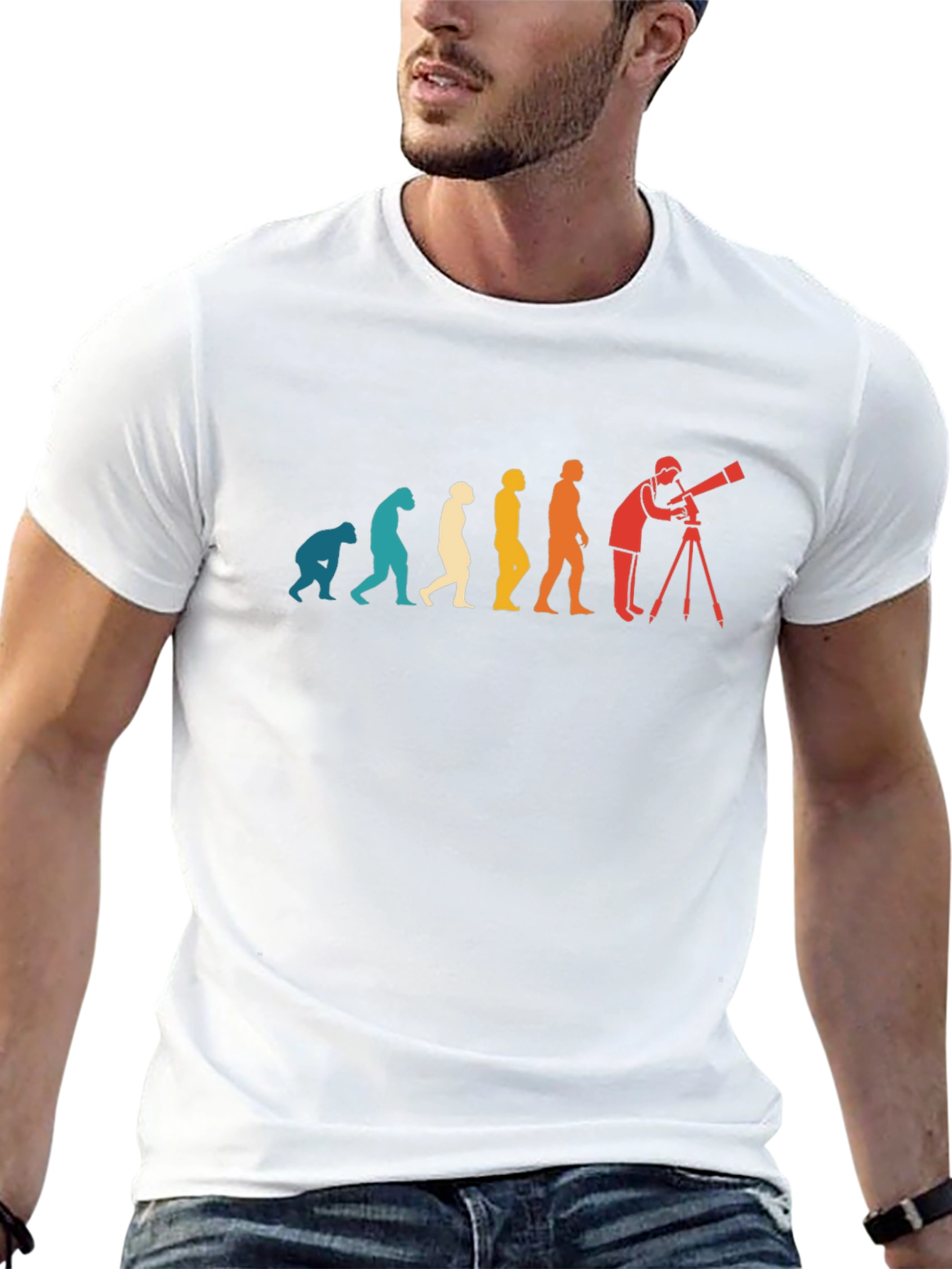 Astronomy Evolution T-Shirt - Stargazer Tee