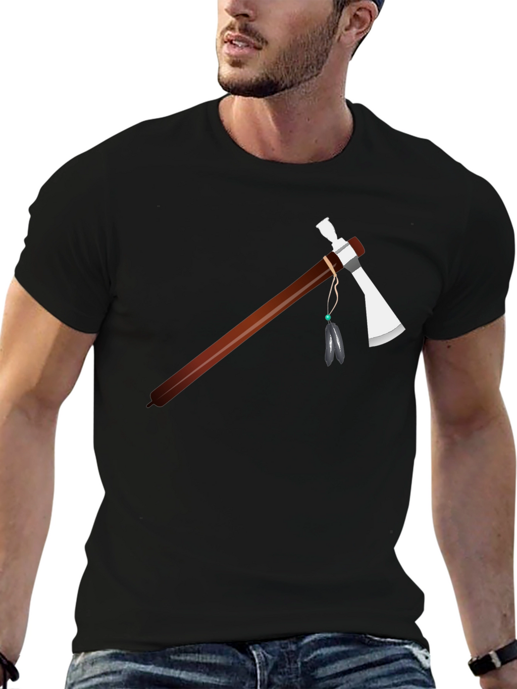 Tomahawk Axe Graphic Tee - Black