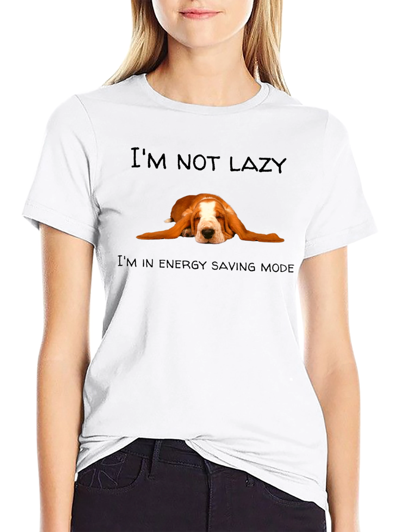 Lazy Dog T-Shirt - Energy Saving Mode Tee