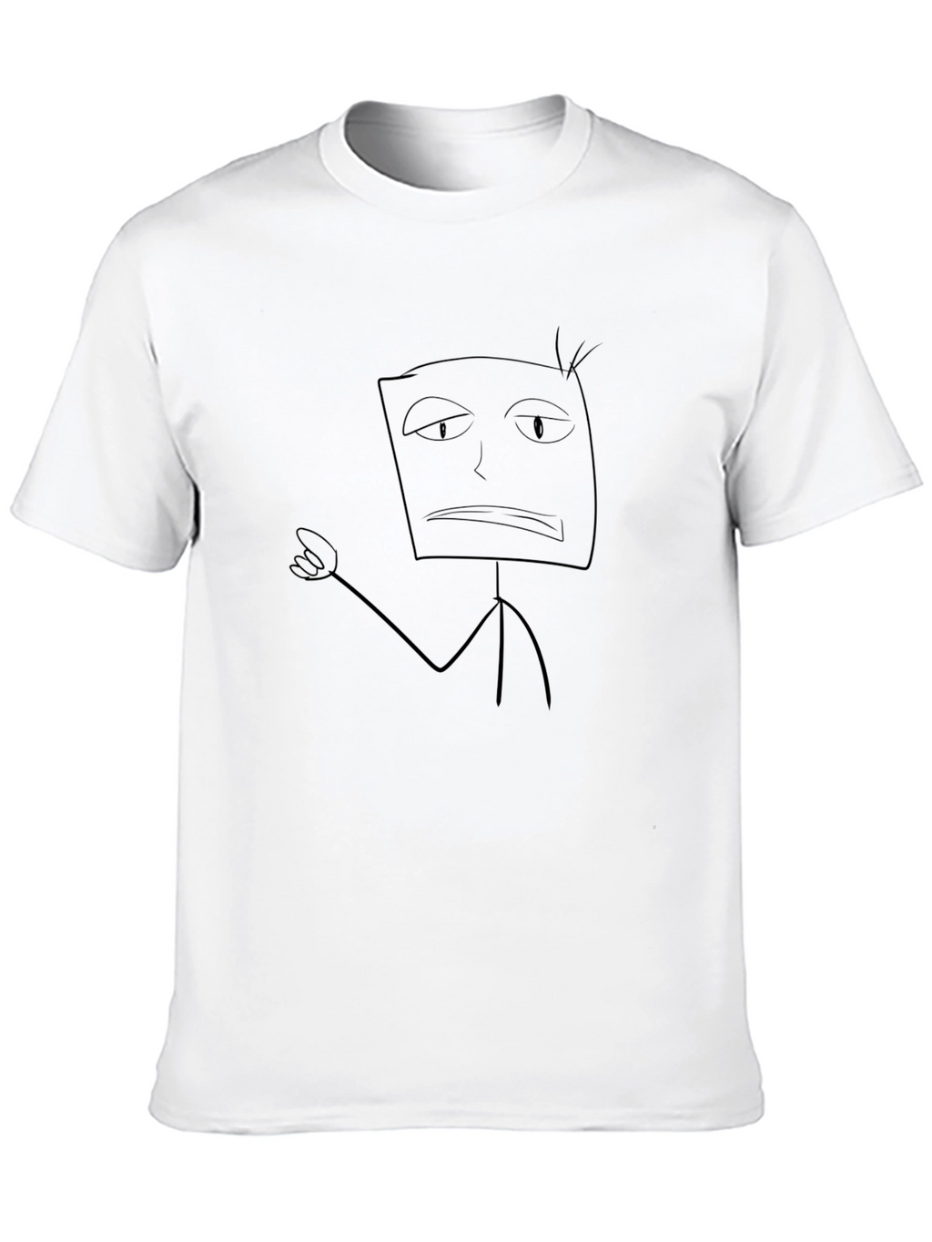 Funny Stick Figure T-Shirt - Unisex Black Tee