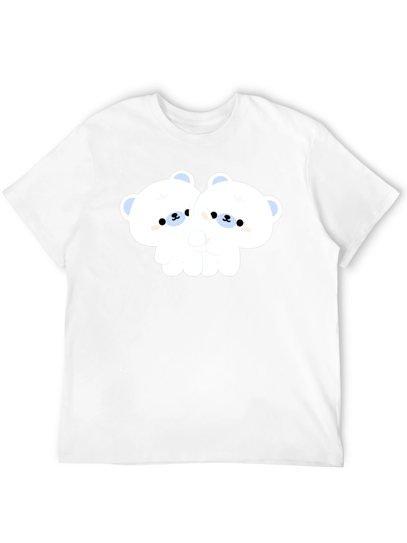 Cute Bear Hug Black T-Shirt