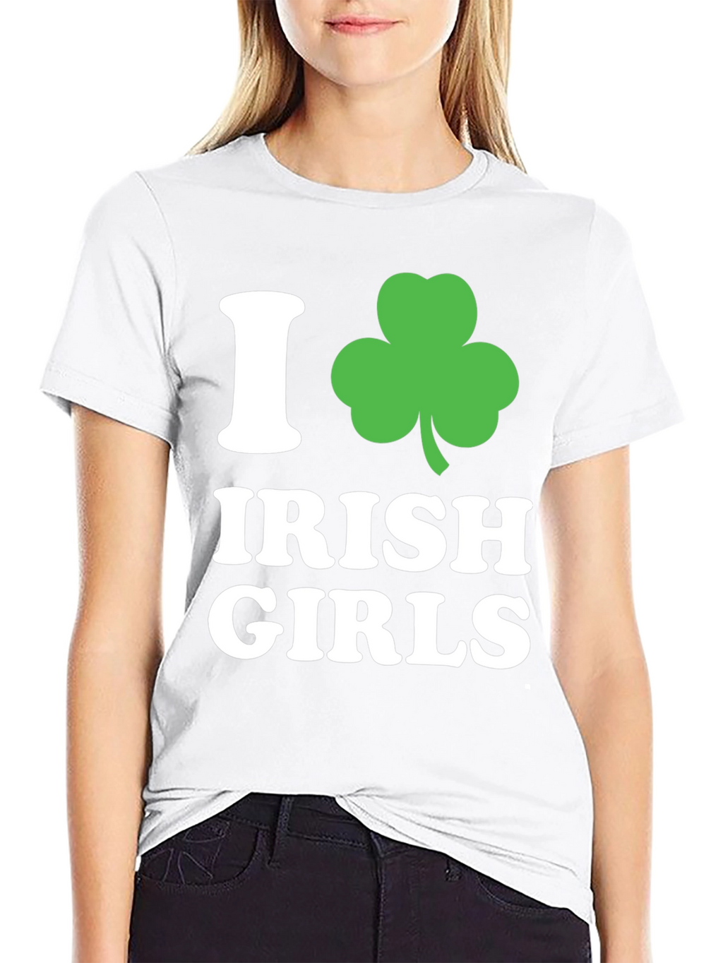 I Love Irish Girls Shamrock T-Shirt