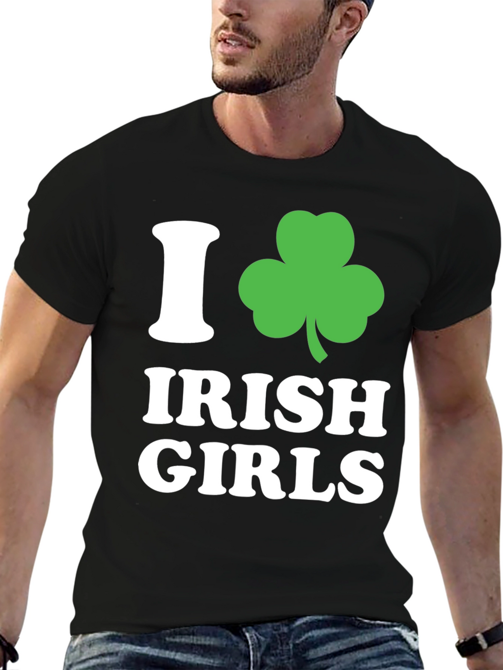 I Love Irish Girls Shamrock T-Shirt