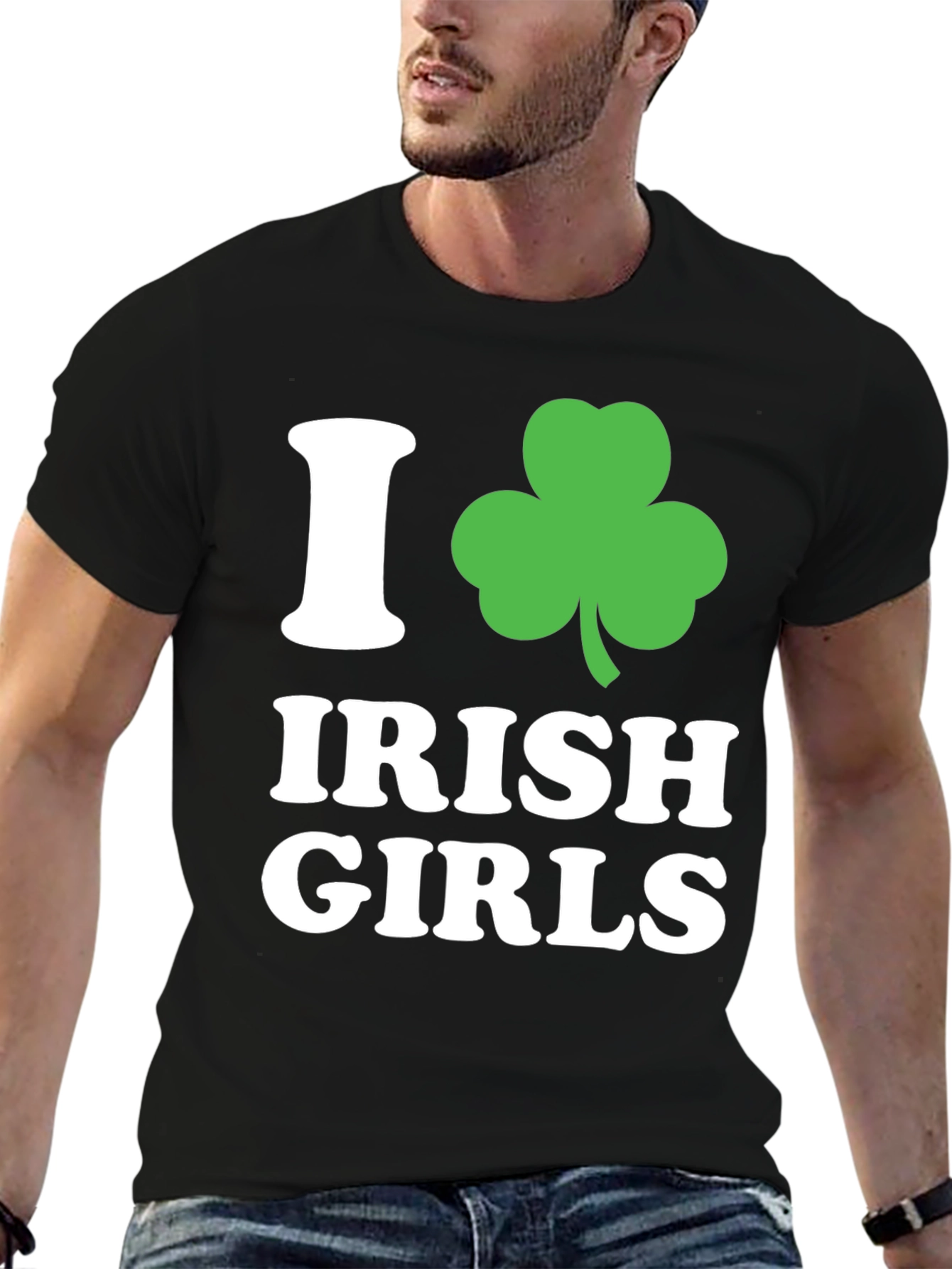 I Love Irish Girls Shamrock T-Shirt